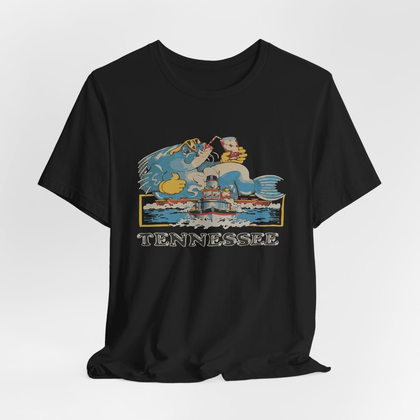 Tennessee Vintage Graphic Tee, Unisex Jersey Short Sleeve T-Shirt, Souvenir Shirt, Vacation Wear, Gift for Travelers, Retro Tee