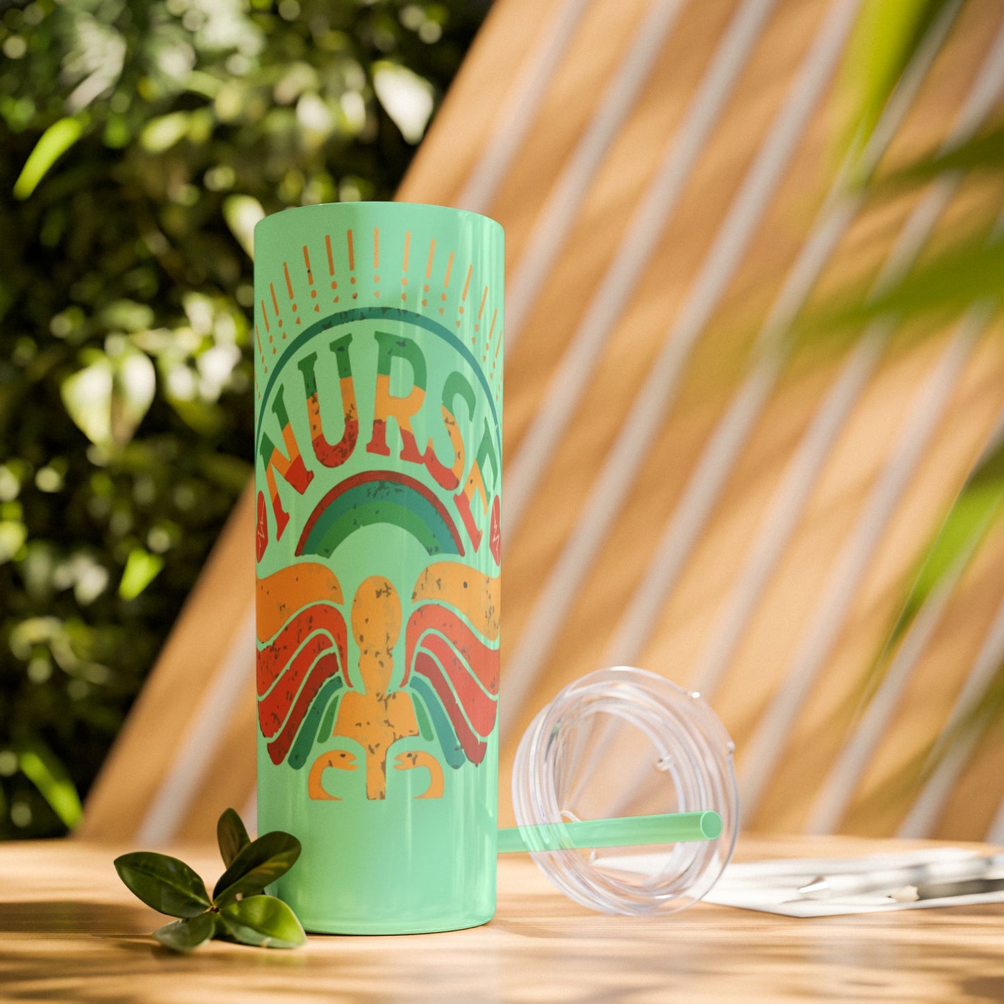 Nurse Skinny Tumbler, 20oz, Motivational Drinkware, Gift for Nurses, Summer Hydration, Nurse Appreciation Day