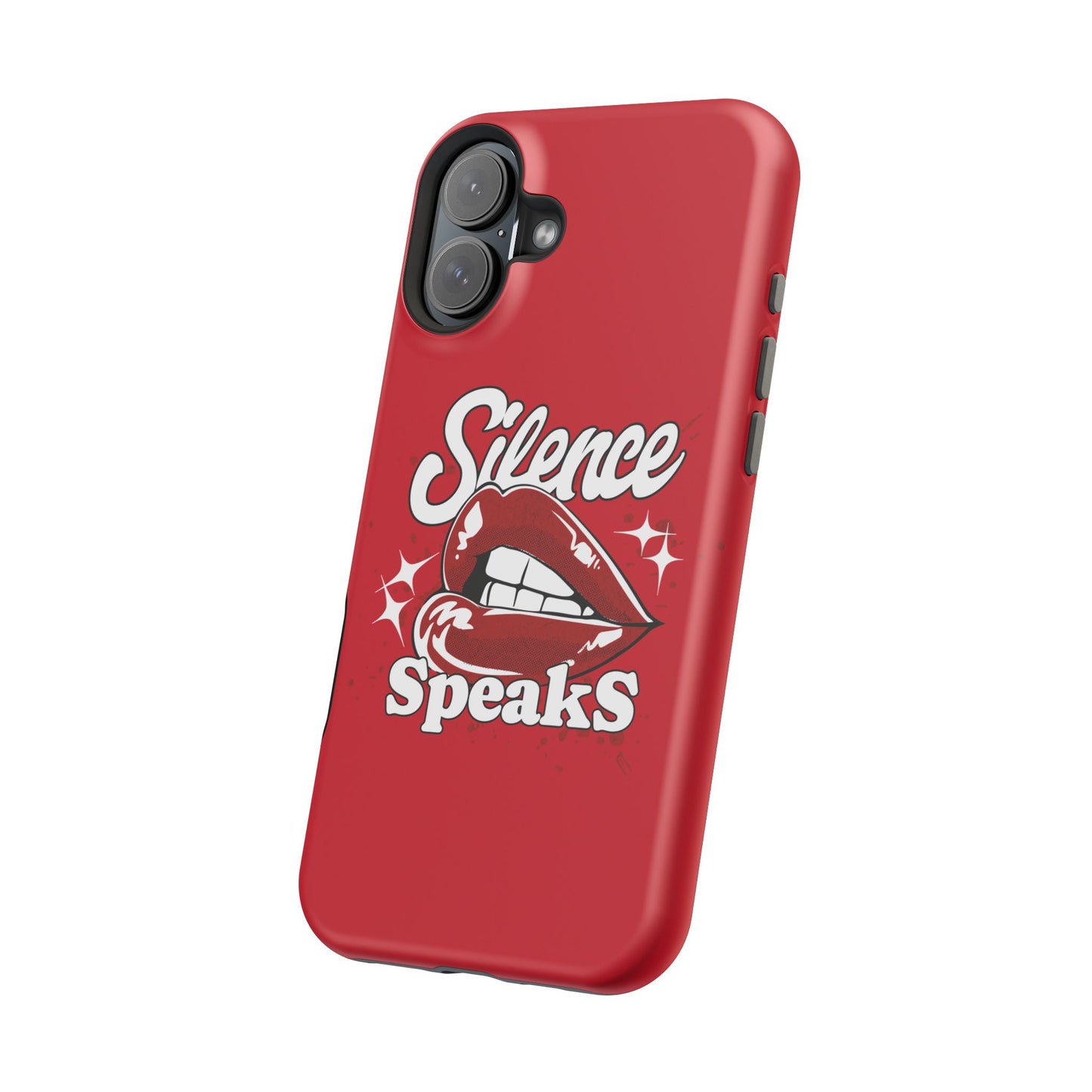 Bold Expression Magnetic Tough Cases, Phone Cover, Gift for Her, Pop Art, Trendy Accessory, Silence Speaks Design