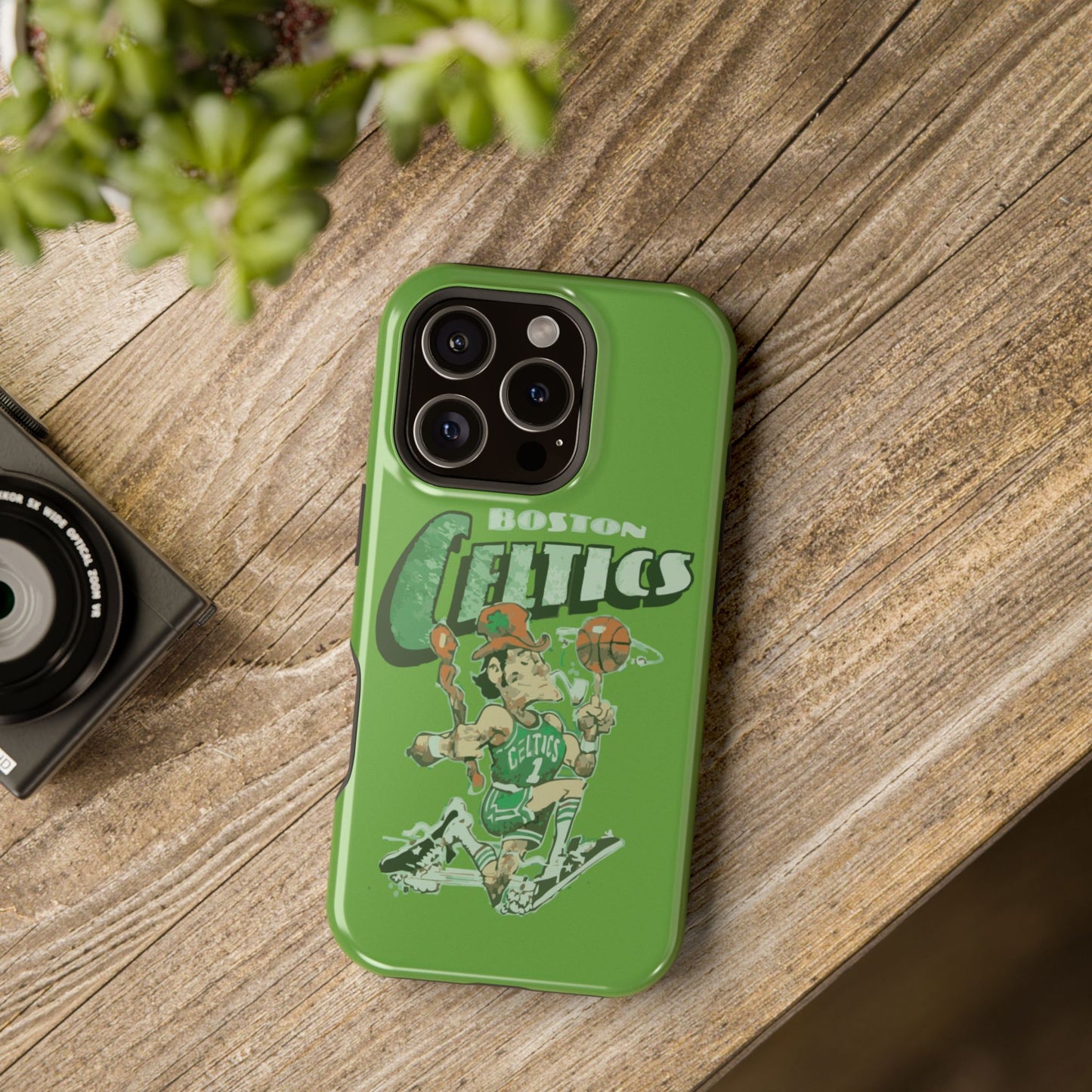 Boston Celtics Impact-Resistant Phone Case, Basketball Phone Cover, Sports Fan Gift, Sturdy Phone Case, NBA Merchandise, Team Spirit Decor