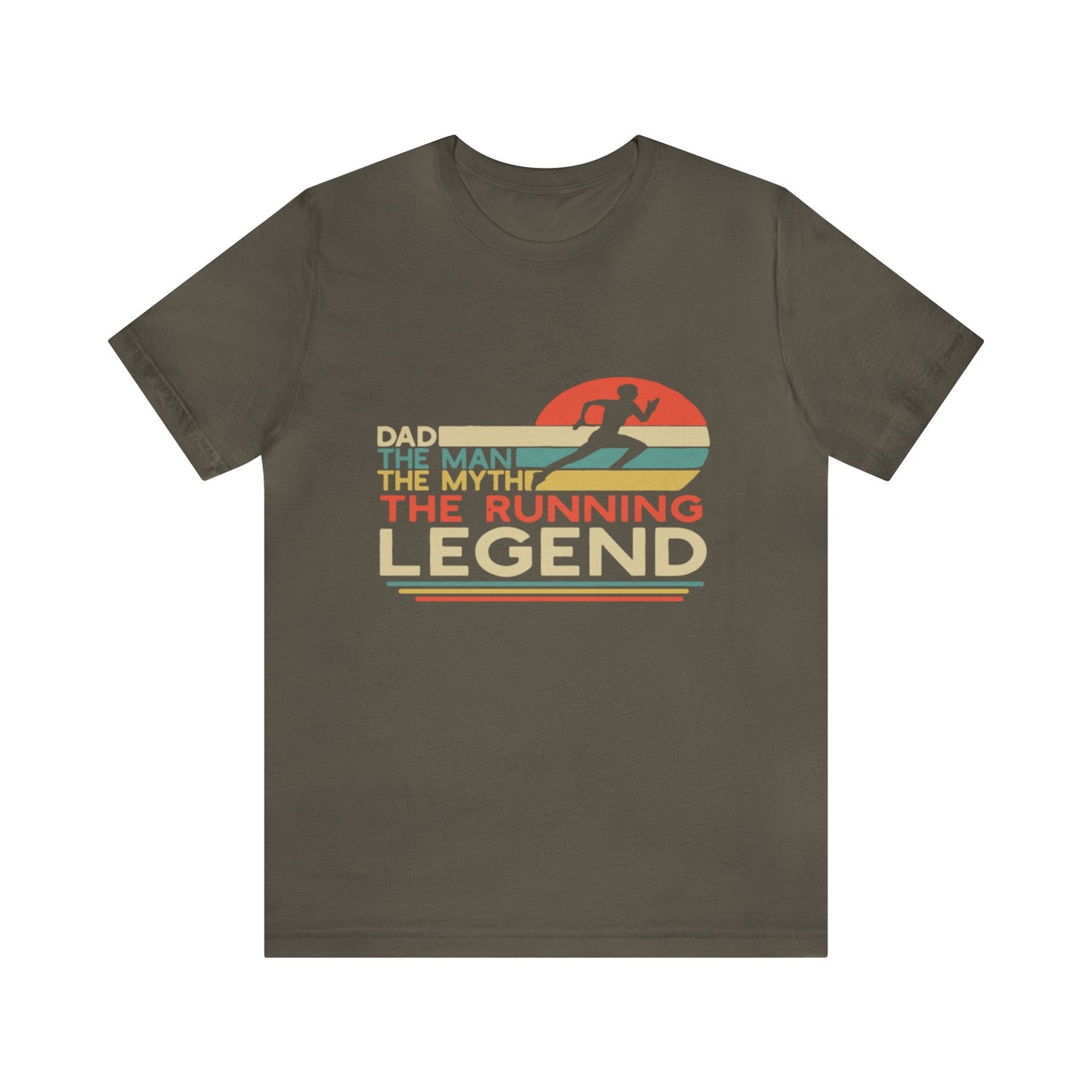 The man. The Myth, The Runner Unisex Jersey Short Sleeve Tee