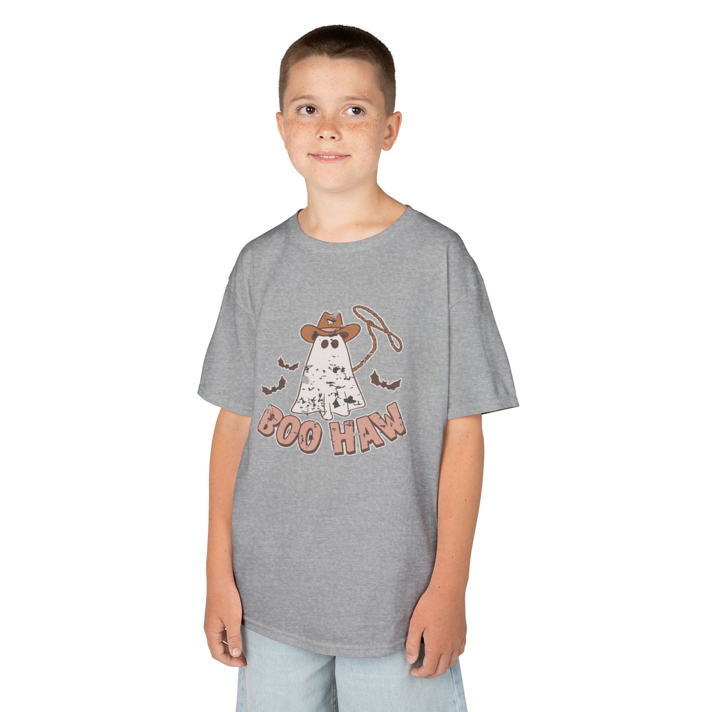 Boo Haunt Kids Tee, Halloween Shirt, Ghost Costume T-Shirt, Fun Kids Apparel, Spooky Party Outfit