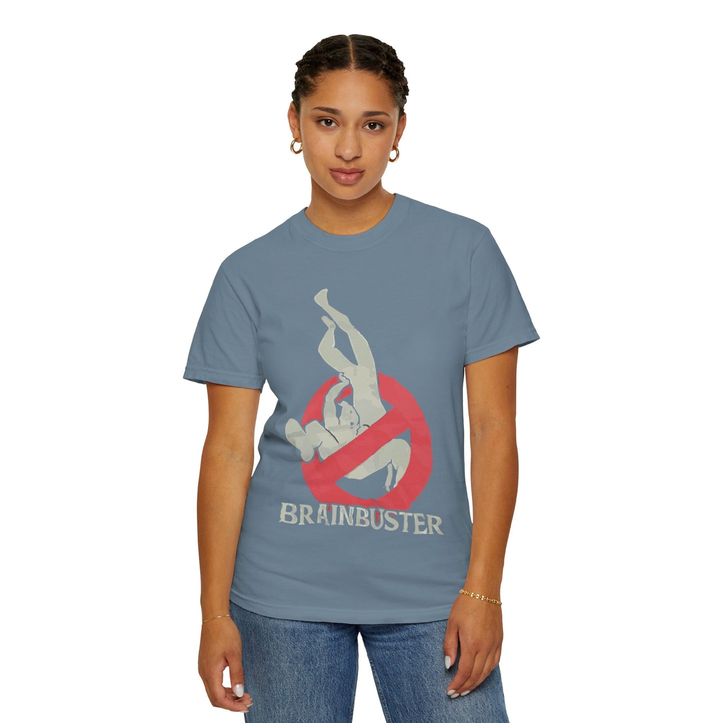 Unisex Fun Graphic T-Shirt, Graphic Tee, Casual Wear, Gift for Wrestling Fans, Brainbuster Design, Humor Apparel, Everyday Style
