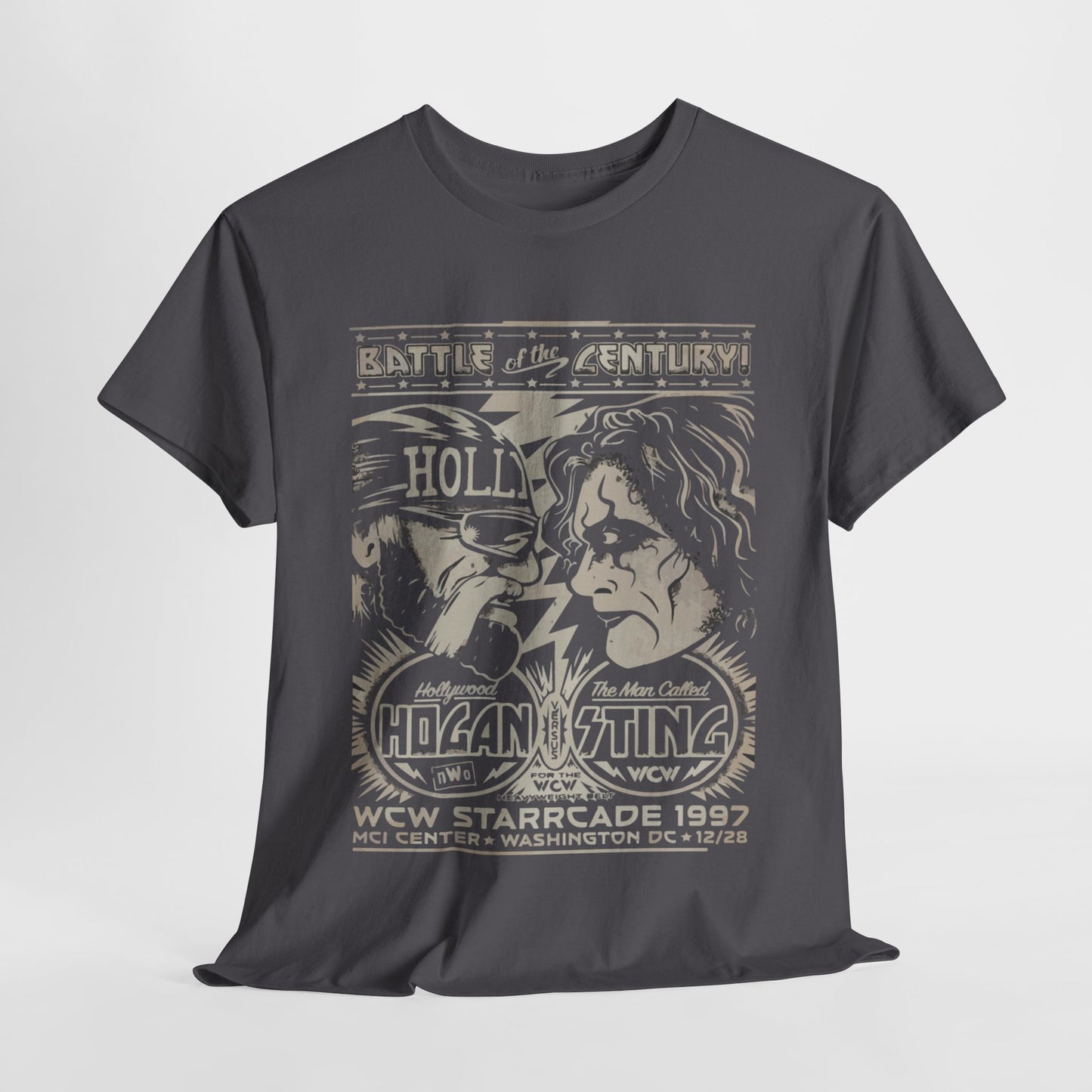 Vintage Wrestling Tee - Hulk vs Sting Retro Sports Nostalgia - Classic WCW Unisex Heavy Cotton Tee