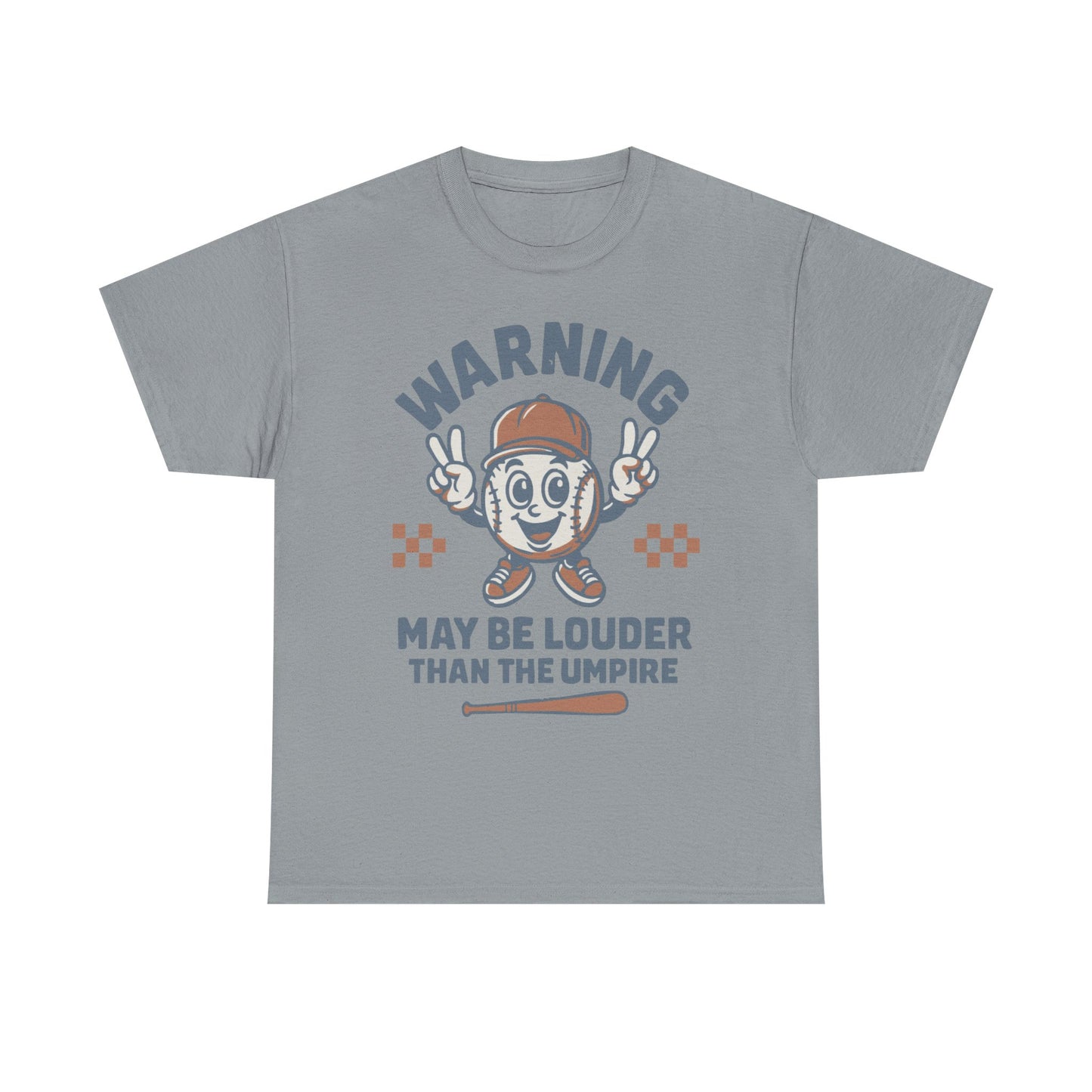 Warning T-Shirt, Fun Umpire Tee, Unique Sports Gift, Casual Wear, Perfect for Baseball Fans