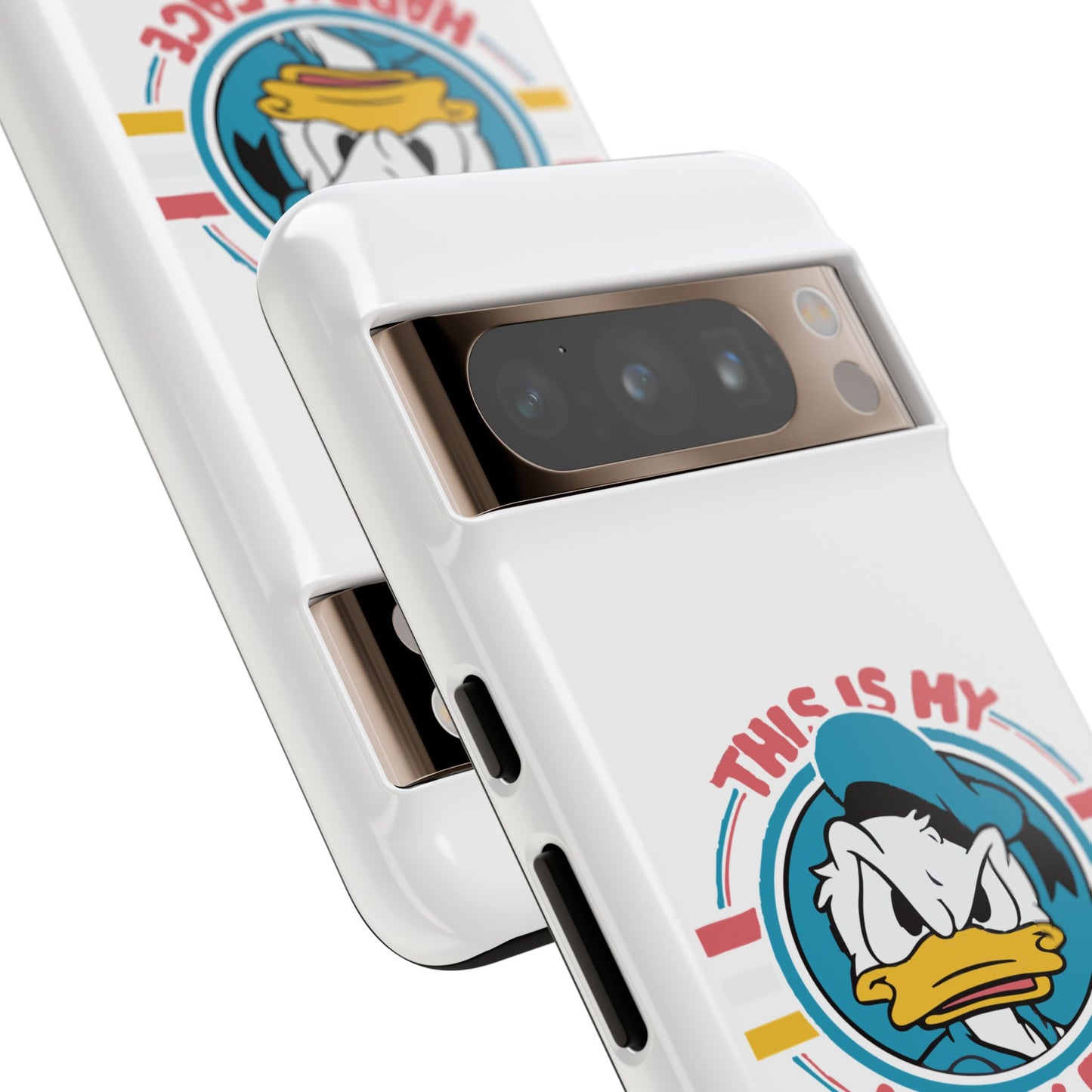 Tough Cases: This is My Happy Face Phone Case, Funny Phone Case, Donald Duck Case, Cute Phone Accessory, Gift for Disney Fans