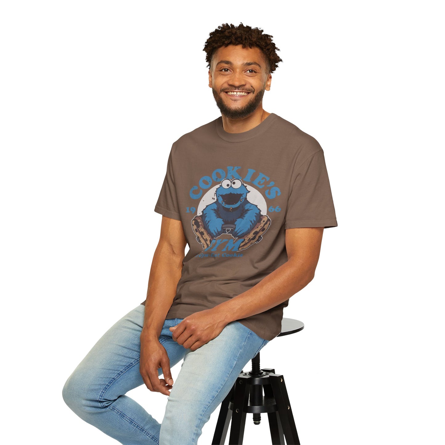 Cookie Monster Inspired Unisex T-Shirt, Fun Gift for Gamers, Casual Wear, Birthday Gift, Kitchen & Gym Motivation