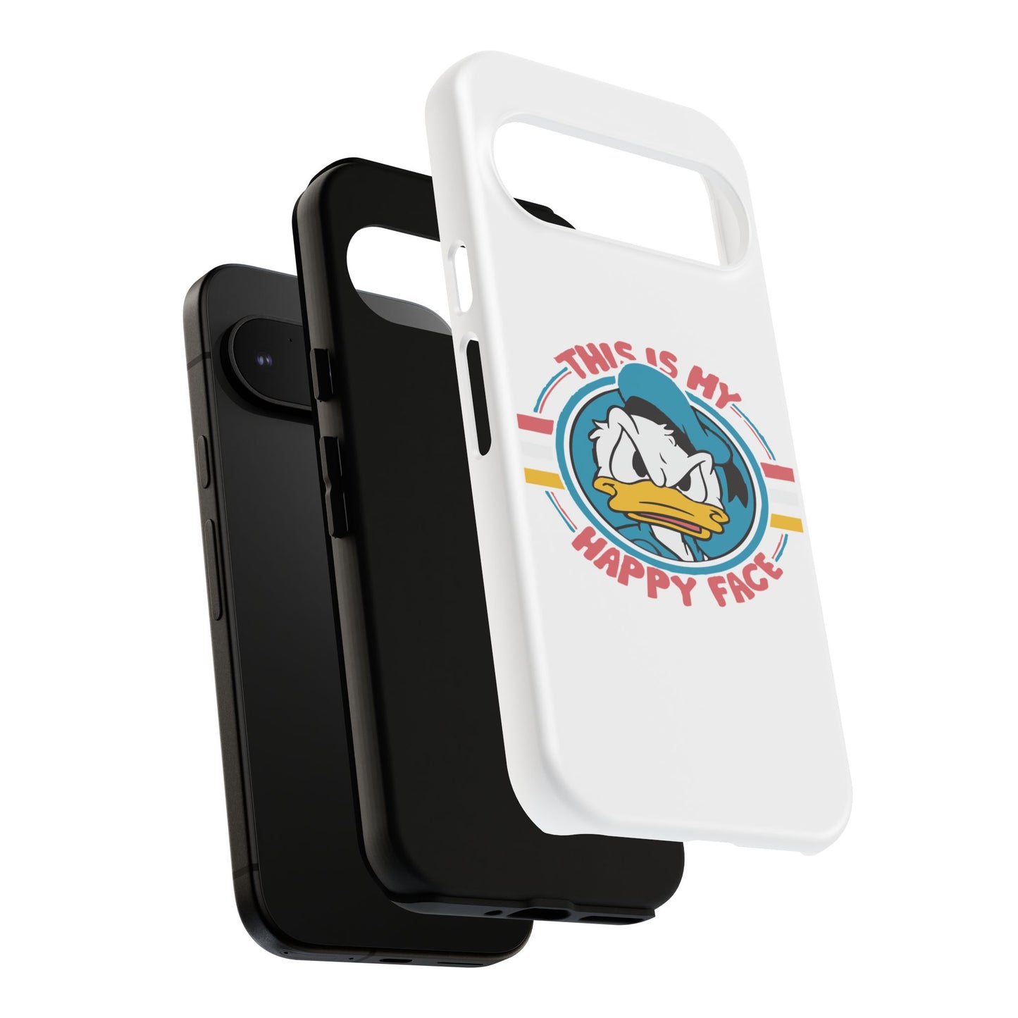 Tough Cases: This is My Happy Face Phone Case, Funny Phone Case, Donald Duck Case, Cute Phone Accessory, Gift for Disney Fans