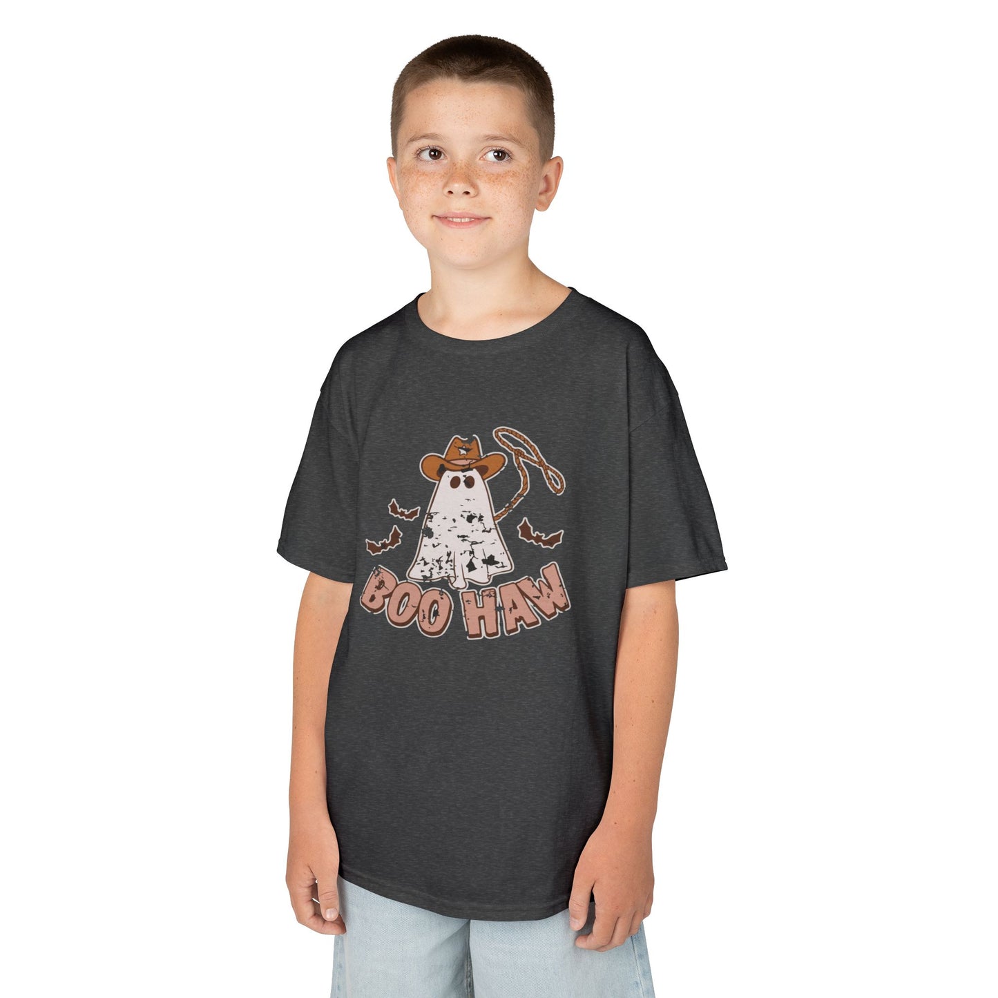 Boo Haunt Kids Tee, Halloween Shirt, Ghost Costume T-Shirt, Fun Kids Apparel, Spooky Party Outfit