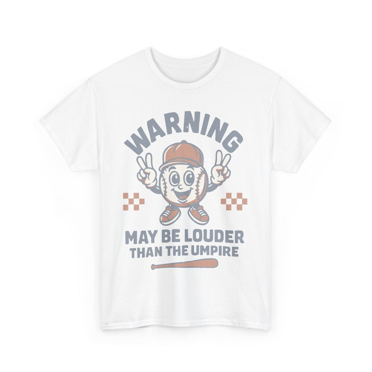 Warning T-Shirt, Fun Umpire Tee, Unique Sports Gift, Casual Wear, Perfect for Baseball Fans