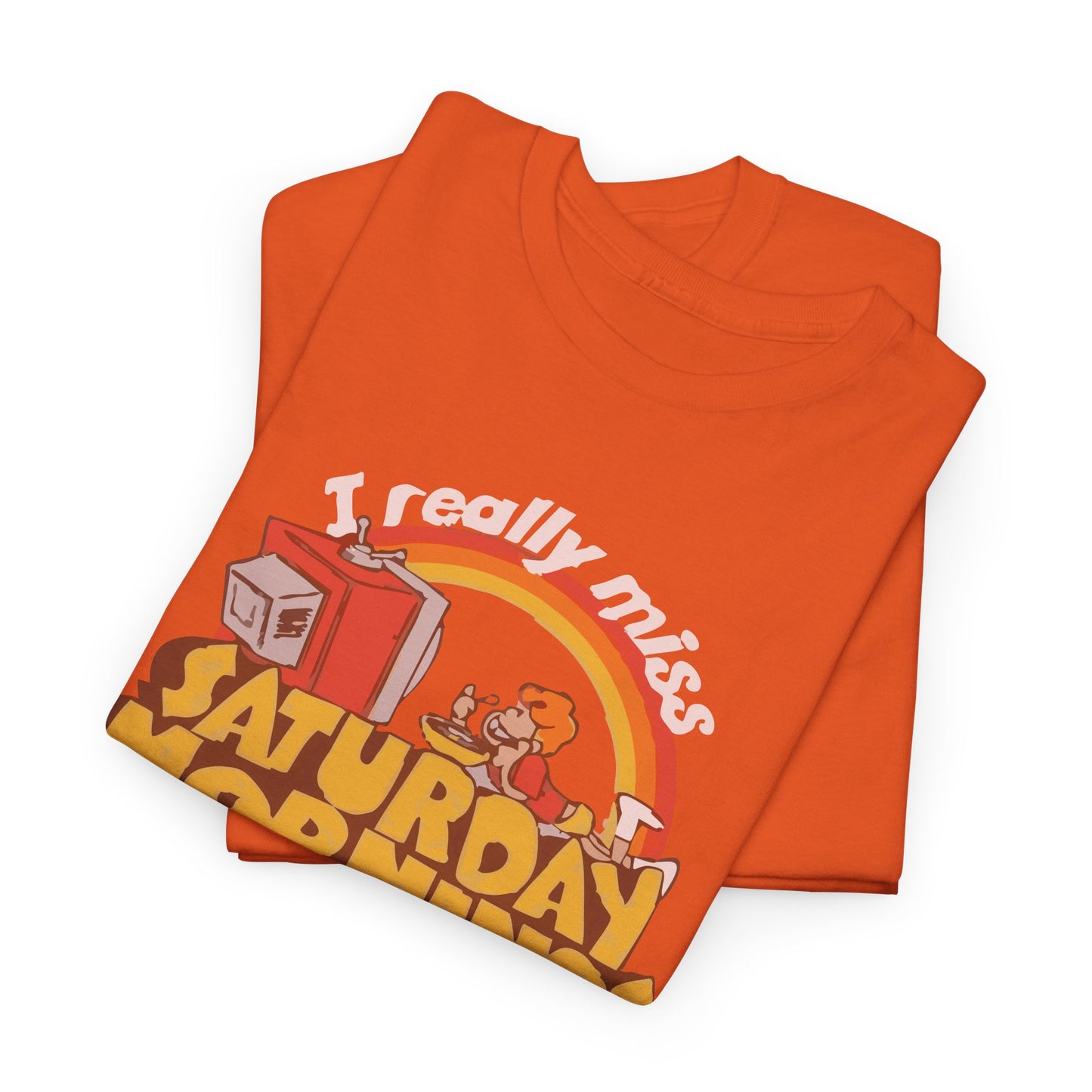 Retro Saturday Mornings Tee, Vintage Cartoon Shirt, Unisex Cotton Tee, Cozy Weekend Vibe, Perfect Gift for Nostalgia Lovers