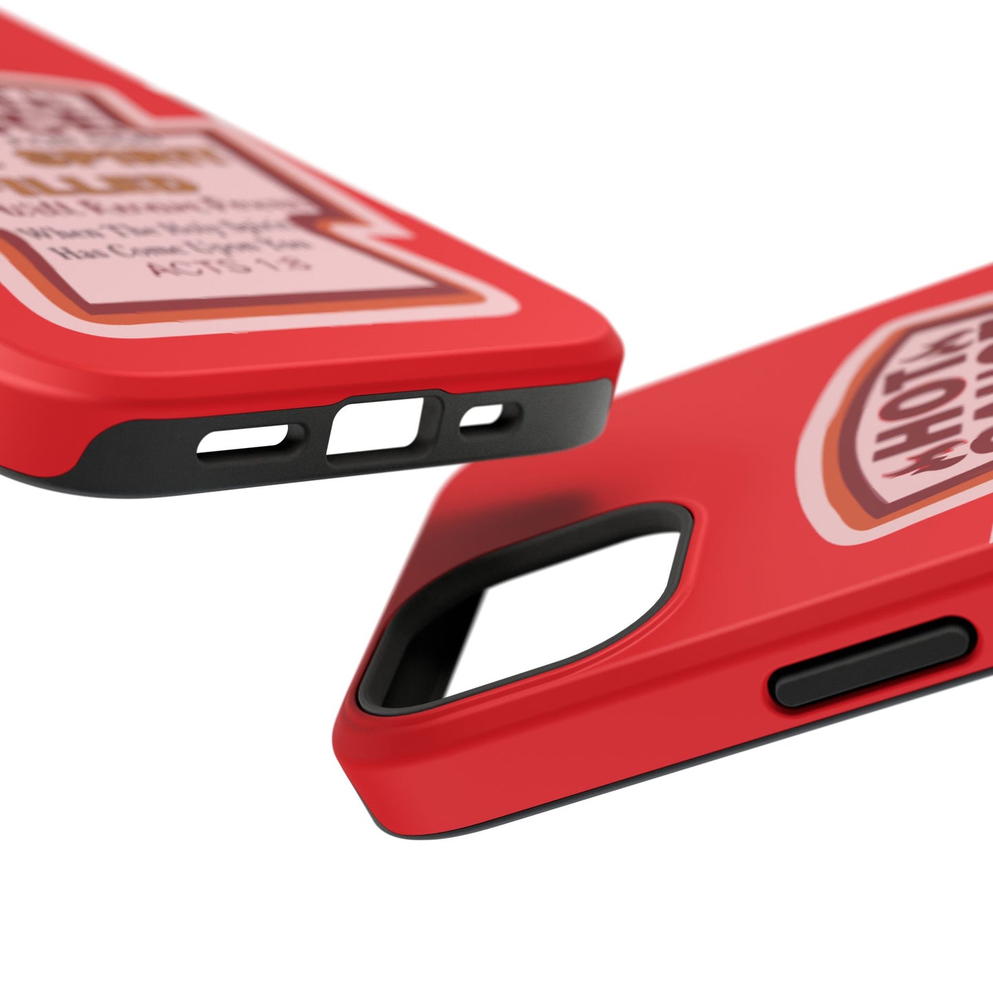 Holy Spirit Hot Sauce Phone Cases - Impact-Resistant, Christian Gift, Spiritual Reminder, Unique Design, Faith-Based Accessory