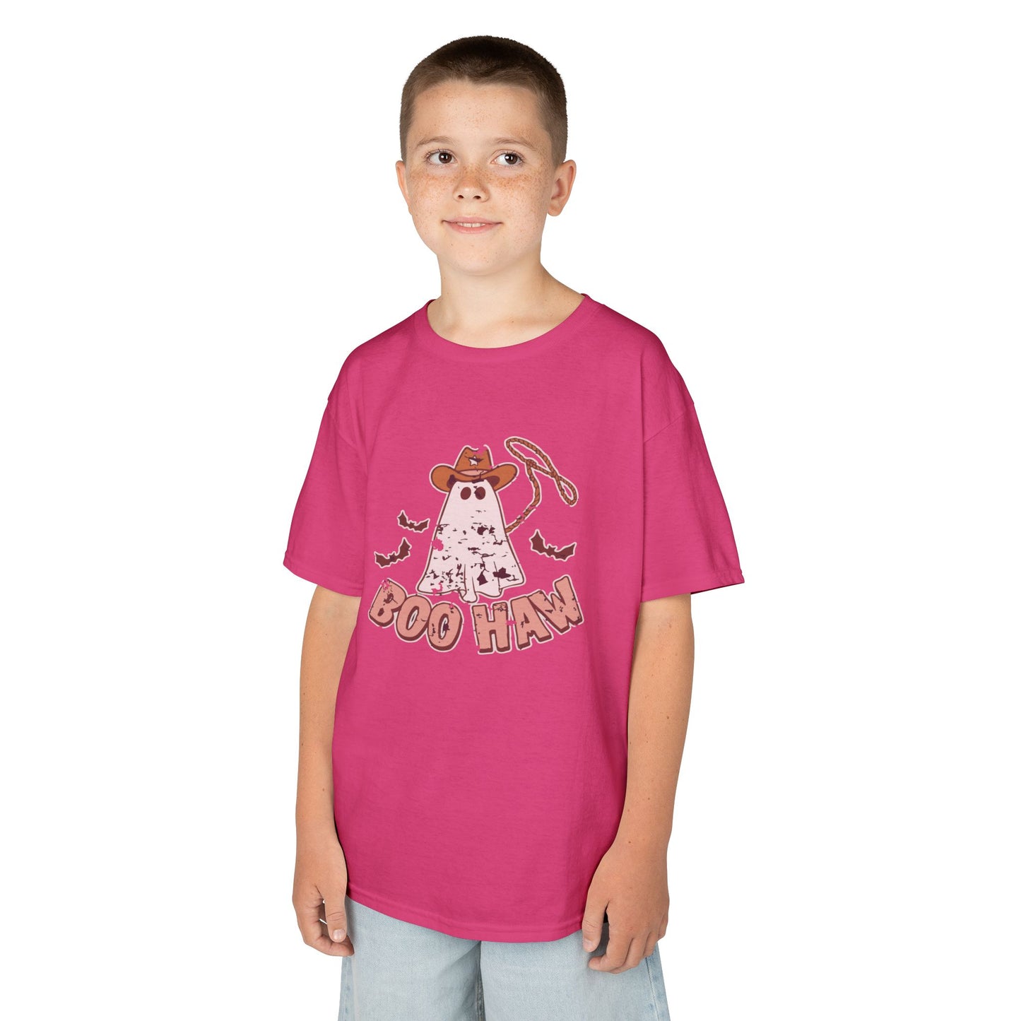 Boo Haunt Kids Tee, Halloween Shirt, Ghost Costume T-Shirt, Fun Kids Apparel, Spooky Party Outfit
