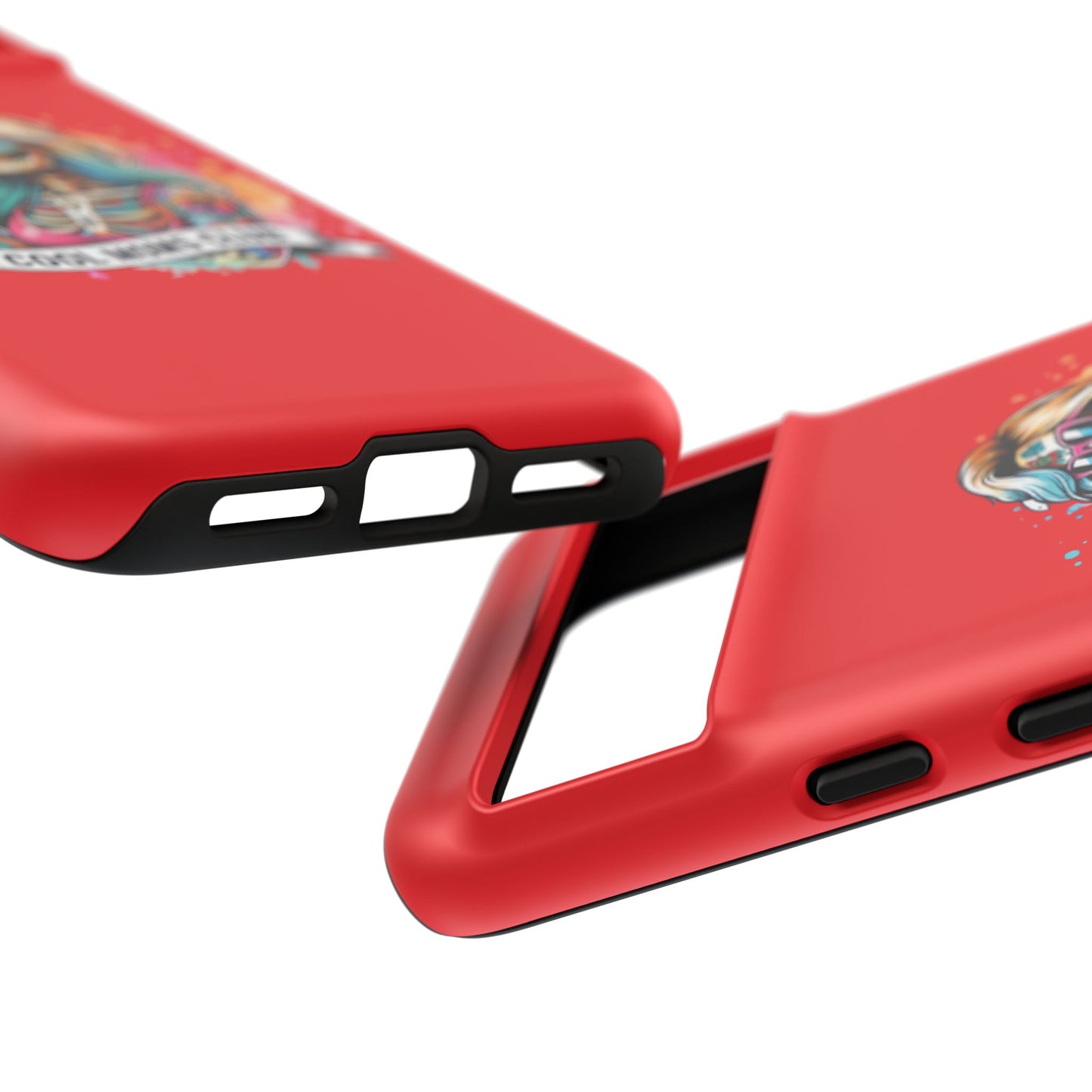 Cool Moms Club Phone Case - Tough Cases, Funky Phone Cover, Gift for Moms, Skeleton Design, Trendy Tech Accessories
