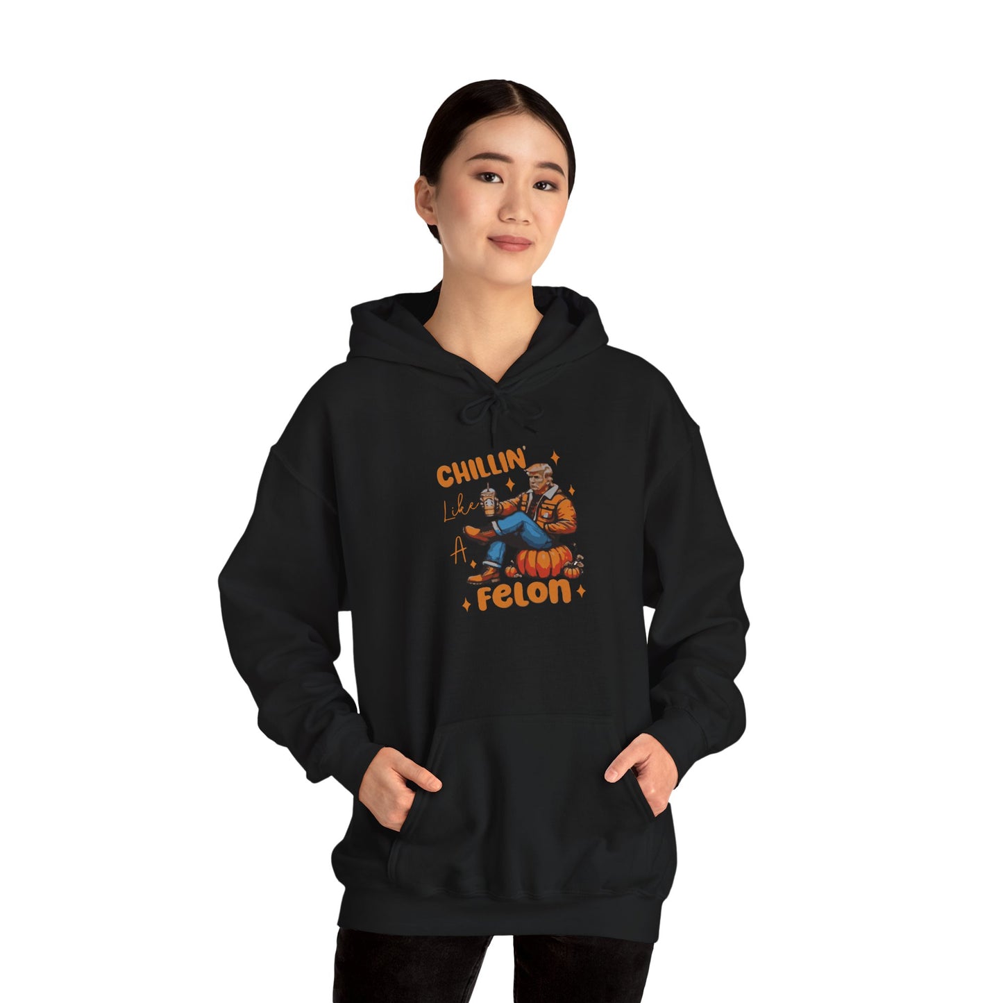 Chillin' Like a Felon Hoodie - Cozy Unisex Sweatshirt for Fall Celebrations