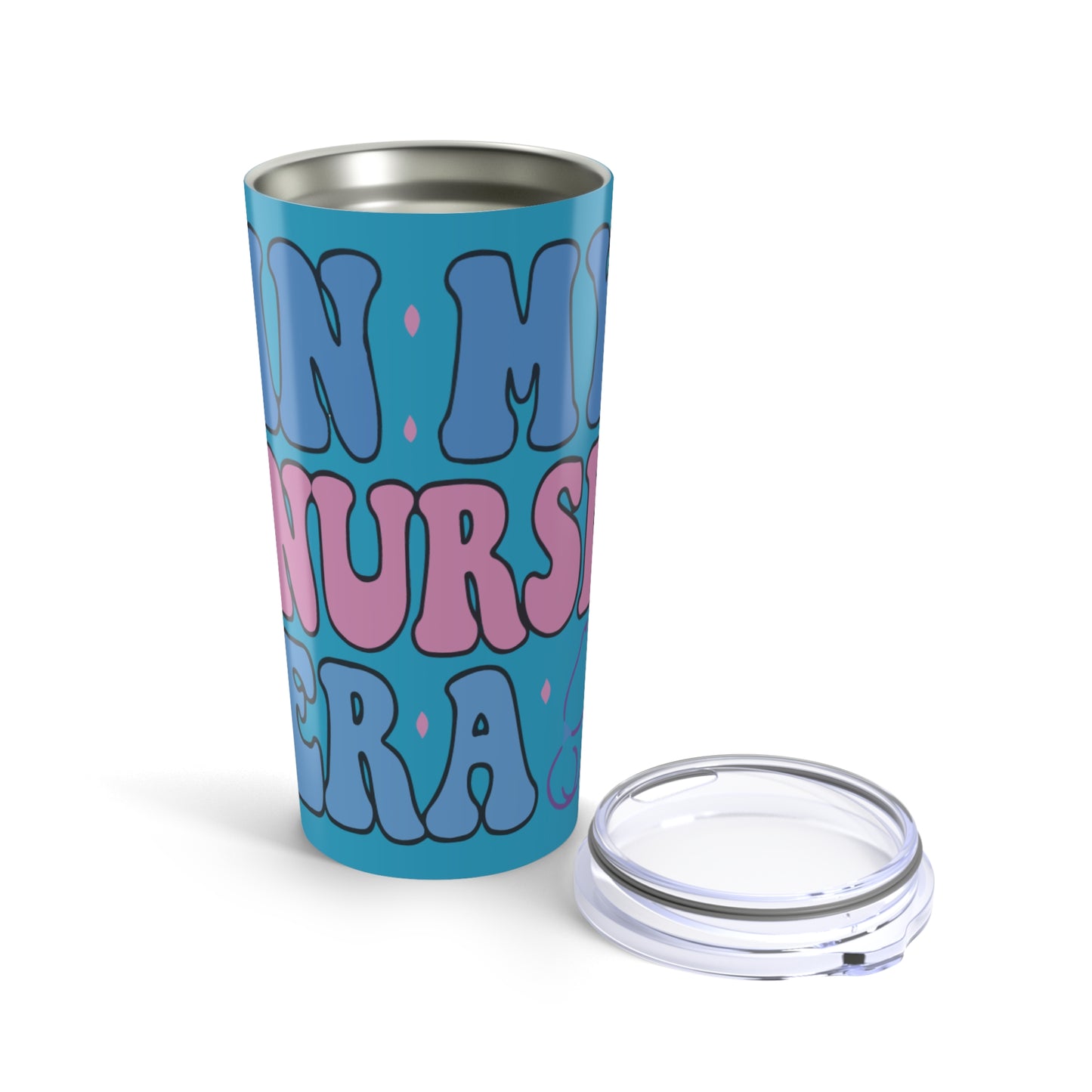 Colorful Nurse Tumbler 20oz, Fun Coffee Travel Mug, Nurse Gift, Birthday Present, Healthcare Appreciation