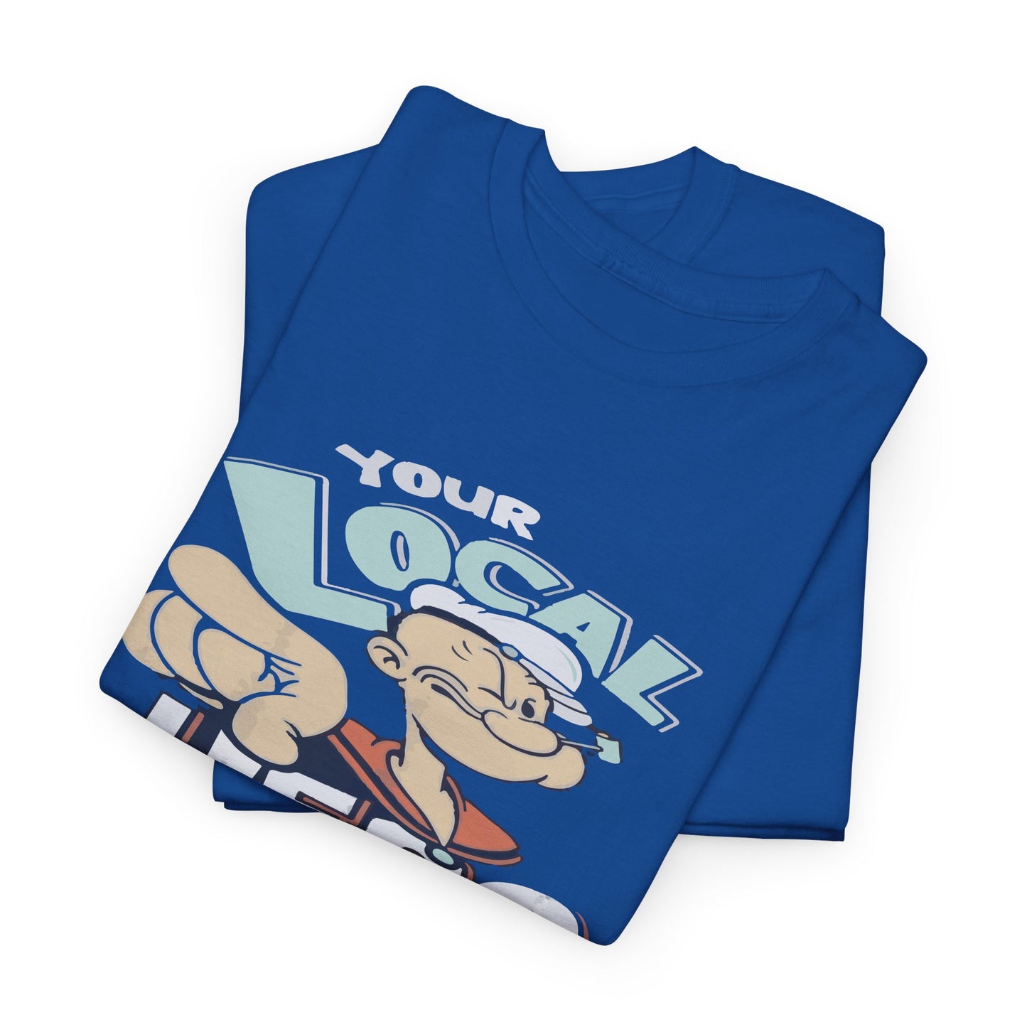 Local Hero Unisex Heavy Cotton Tee | Cool Graphic Tee for Everyday Wear, Gift for Friends, Casual Style, Birthday Gift, Gift for Heroes