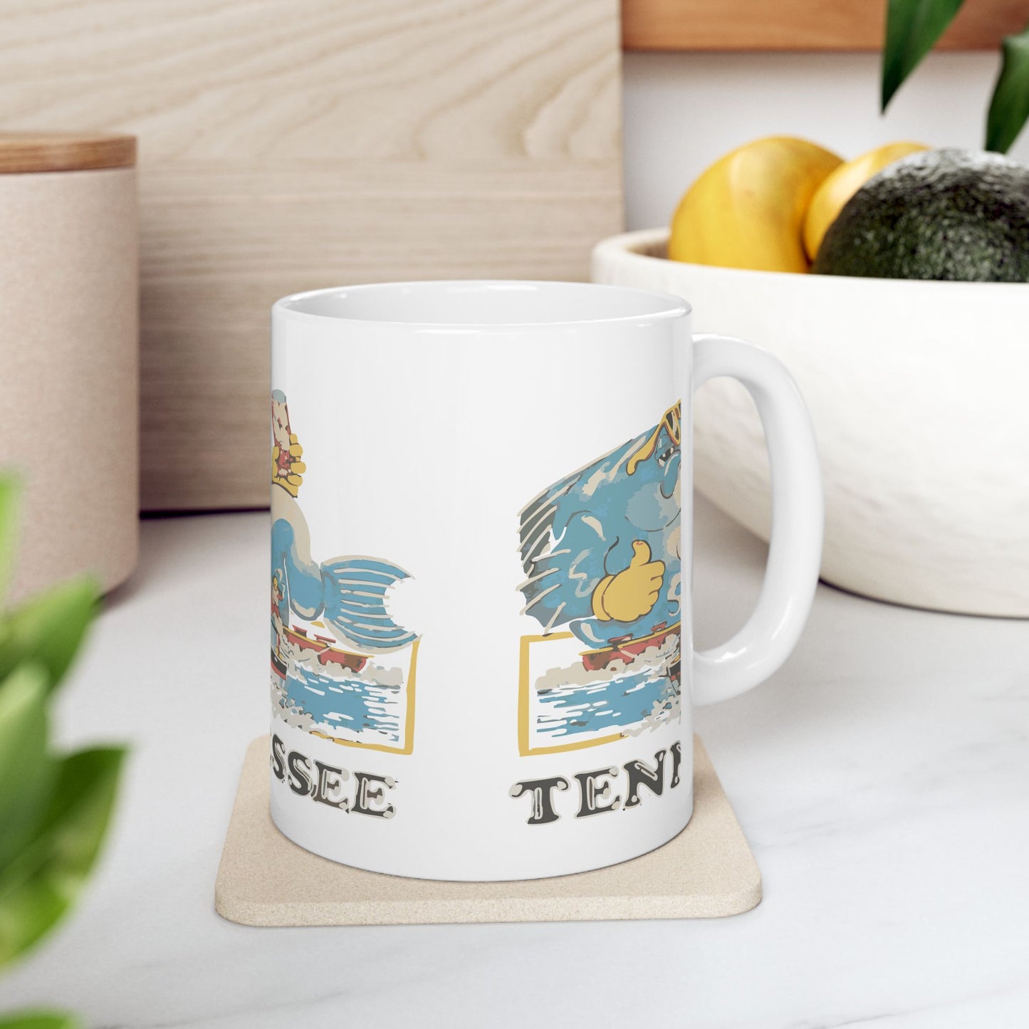 Vintage Tennessee Ceramic Mug, Retro Mug, Tennessee Gifts, Coffee Cup, Souvenir Drinkware, Gift for Travelers
