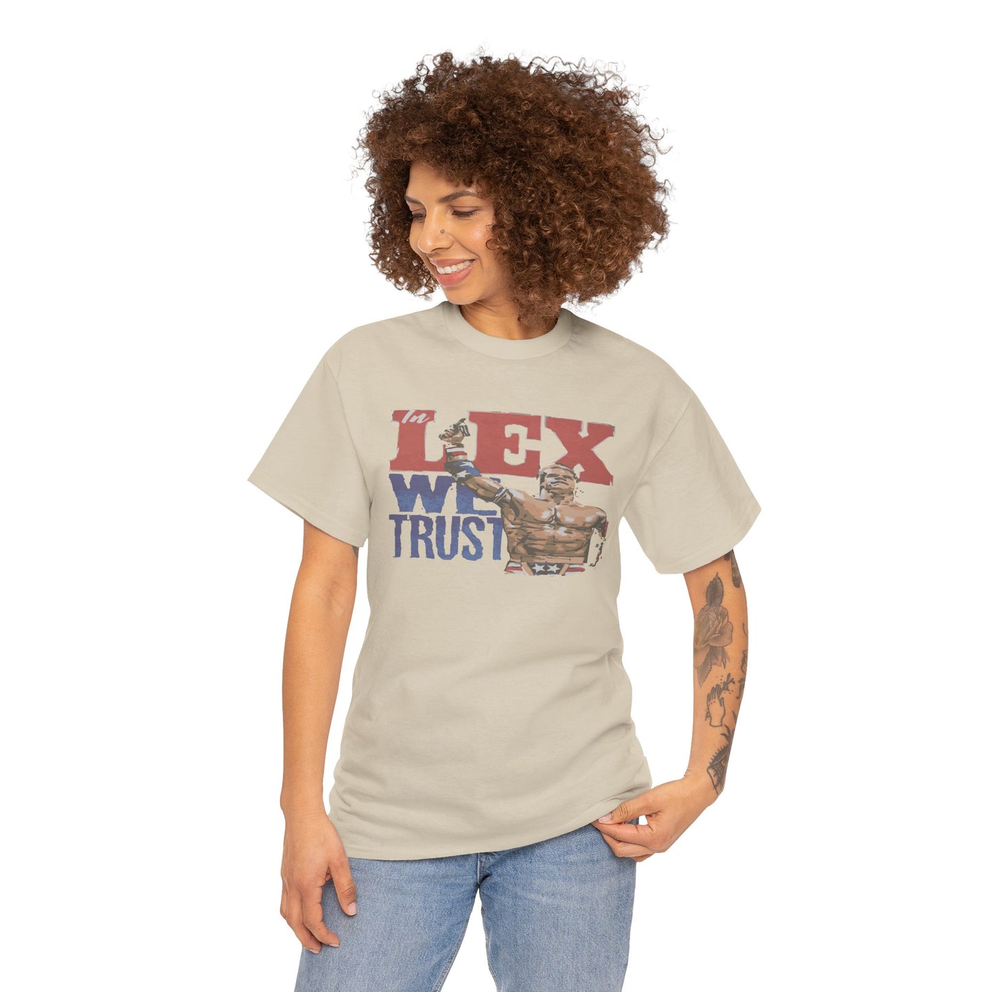 Unisex Cotton Tee with 'In Lex We Trust' Design, Casual Wear, Gift for Him/Her, Birthday, Independence Day, Patriotic Apparel