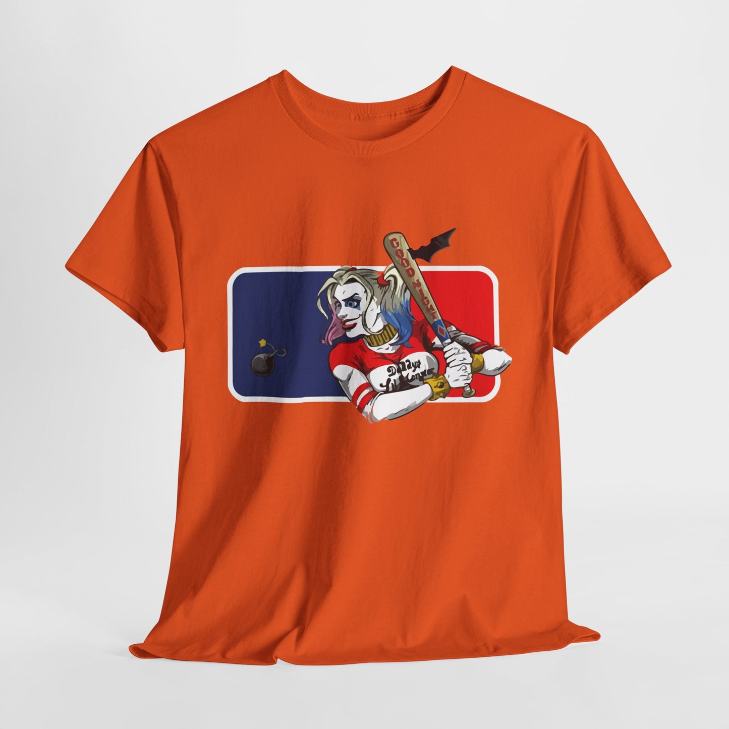 Unisex Baseball Graphic Tee - Harley Quinn DC Casual Wear for Sports Lovers