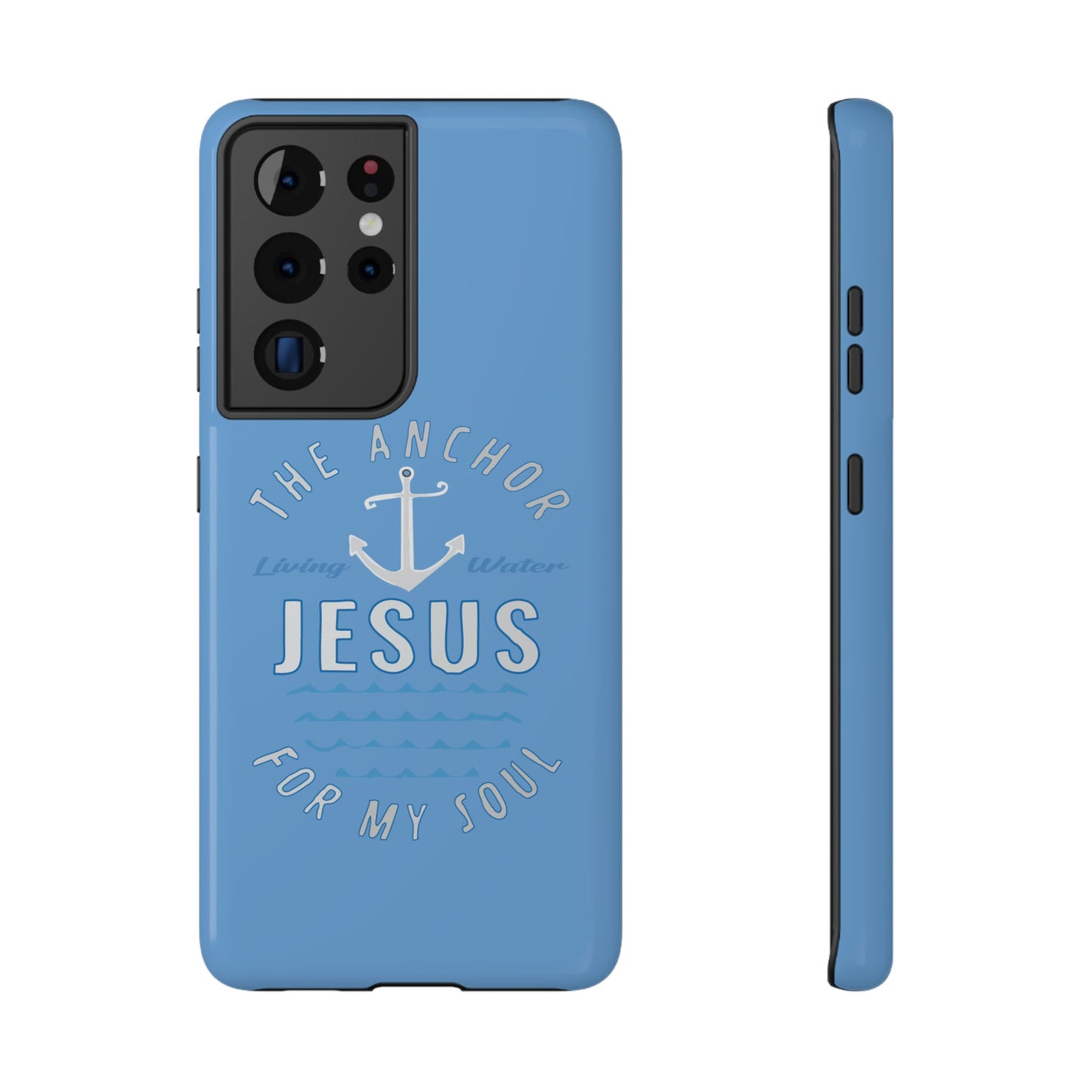 Jesus Anchor Phone Case, Christian Tech Accessories, Inspirational Gifts, Unique Phone Covers, Faith-Based Decor
