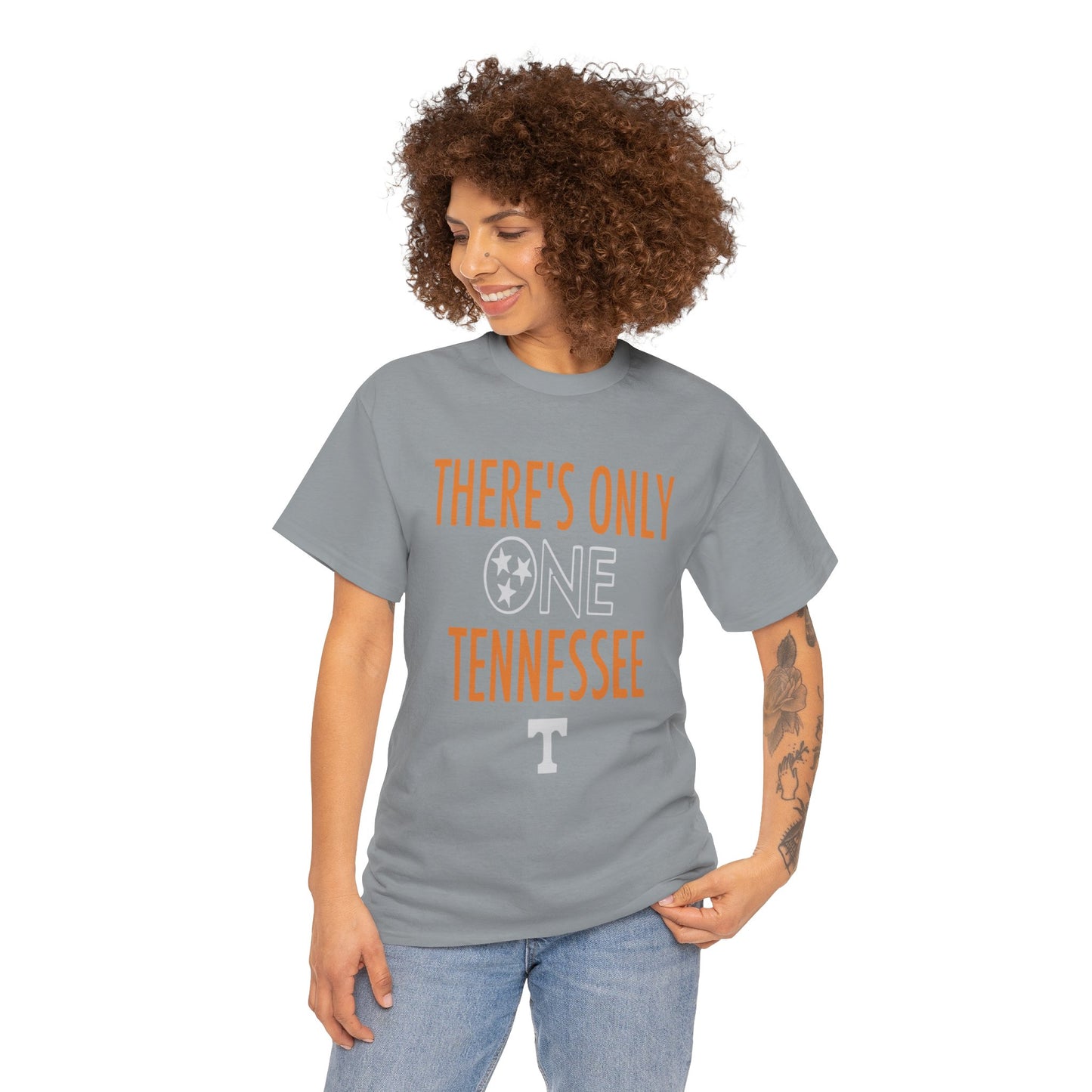 Tennessee Pride Tee, Unisex Heavy Cotton Tee, Tennessee Fans Gift, College Sports Apparel, Casual Everyday Wear, State Pride Shirt