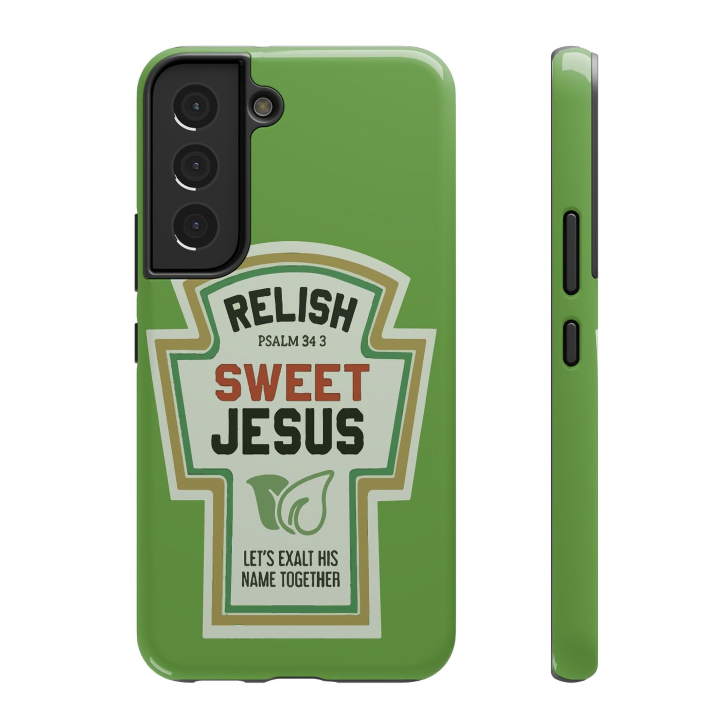Relish Sweet Jesus Phone Case, Christian Gift, Impact-Resistant Case, Religious Phone Accessory, Faith-Based Present, Celebration Case