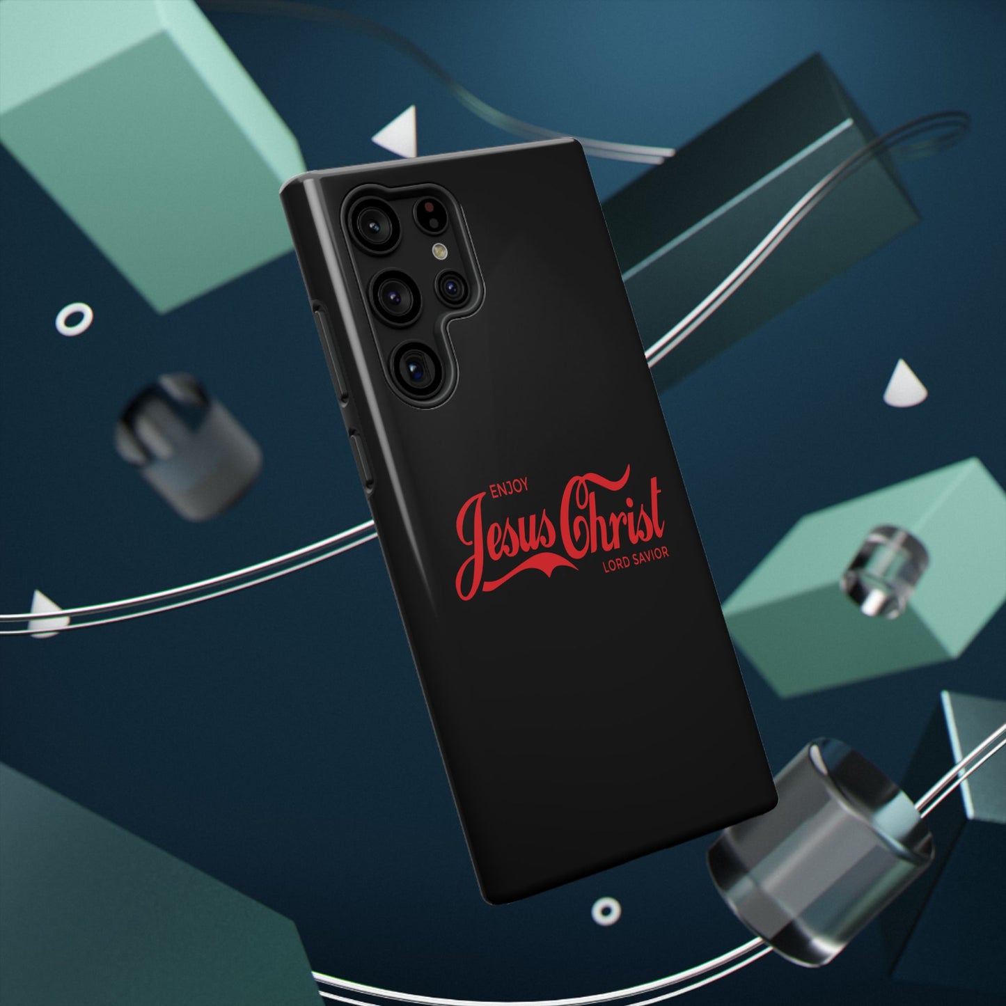 Impact-Resistant Phone Case: Enjoy Jesus Christ Lord Savior, Christian Gift, Durable Protection, Faith-Based Accessory, Holiday Gift