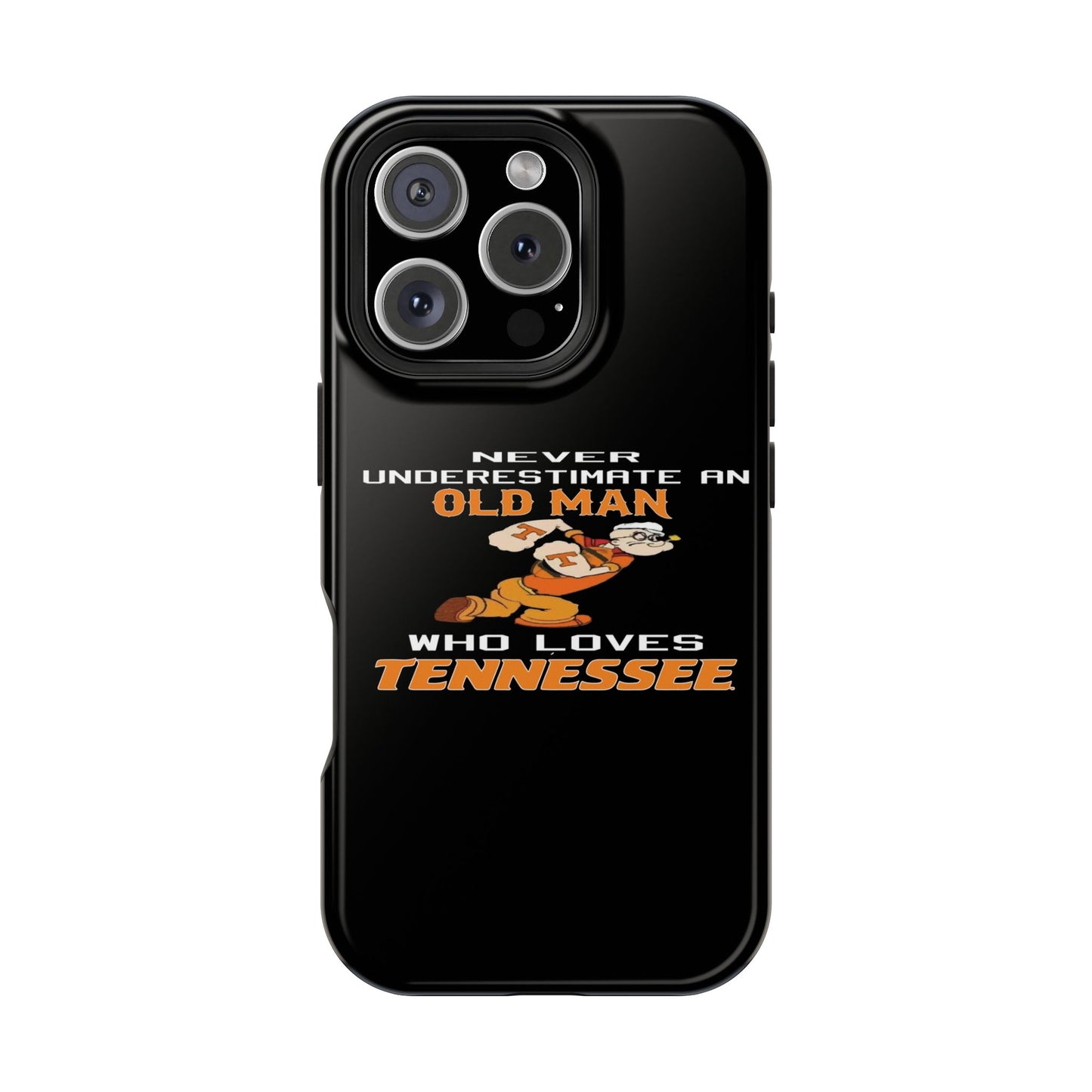 Tough Phone Case, Old Man Who Loves Tennessee, Gift for Grandpa, Tennessee Pride, Men's Accessories, Father's Day, Custom Cases