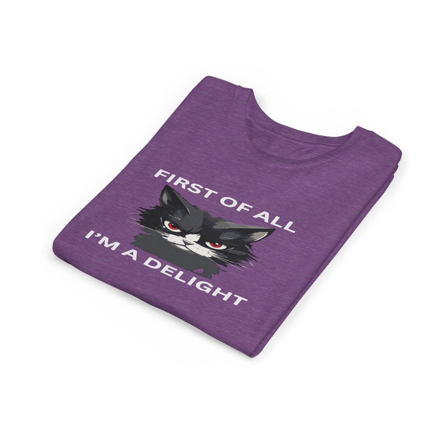 Youth Cat Humor Tee - Perfect for Cat Lovers, Birthday Gifts for Kids, Everyday Wear, Funny Quotes Shirt, Gift for Pet Lovers