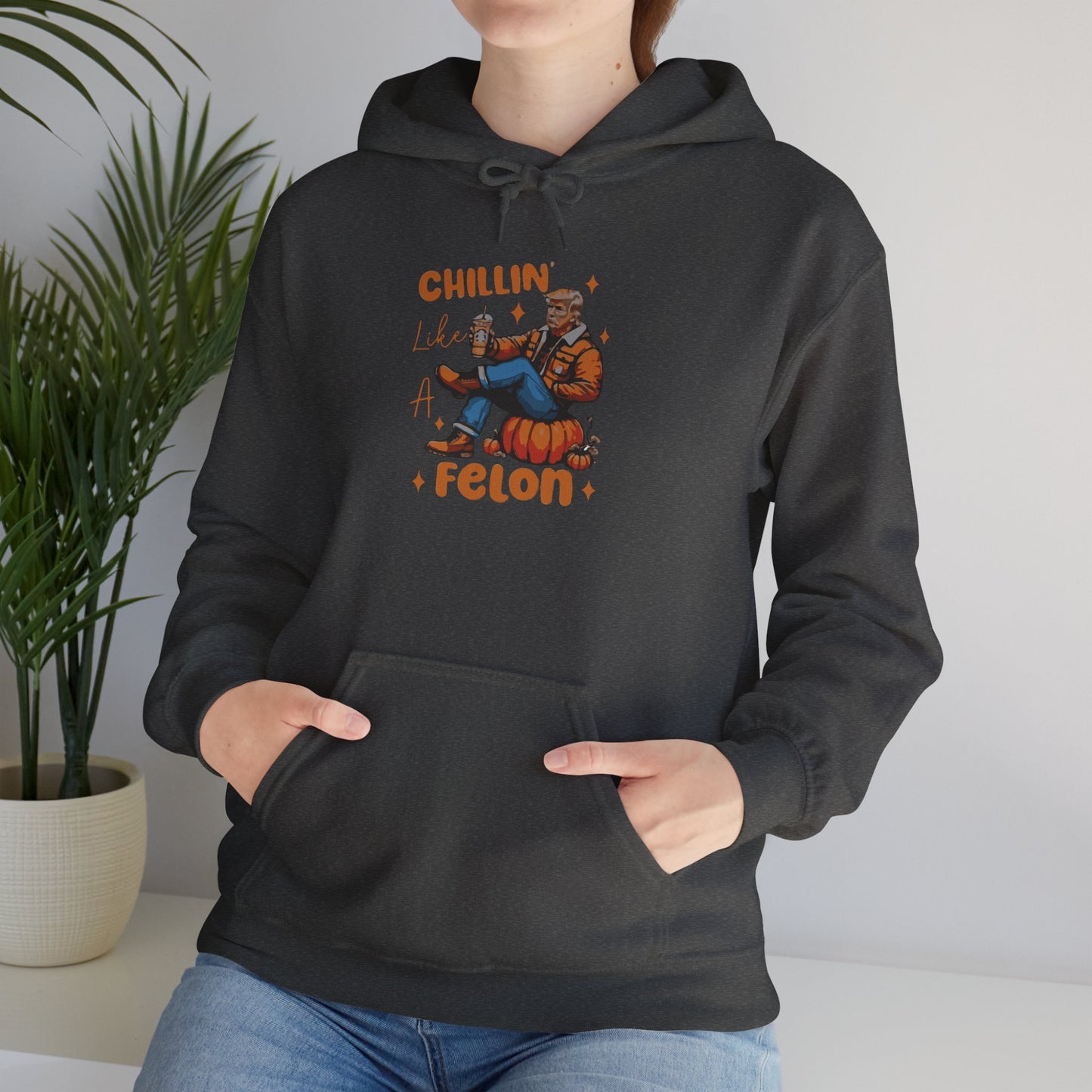 Chillin' Like a Felon Hoodie - Cozy Unisex Sweatshirt for Fall Celebrations