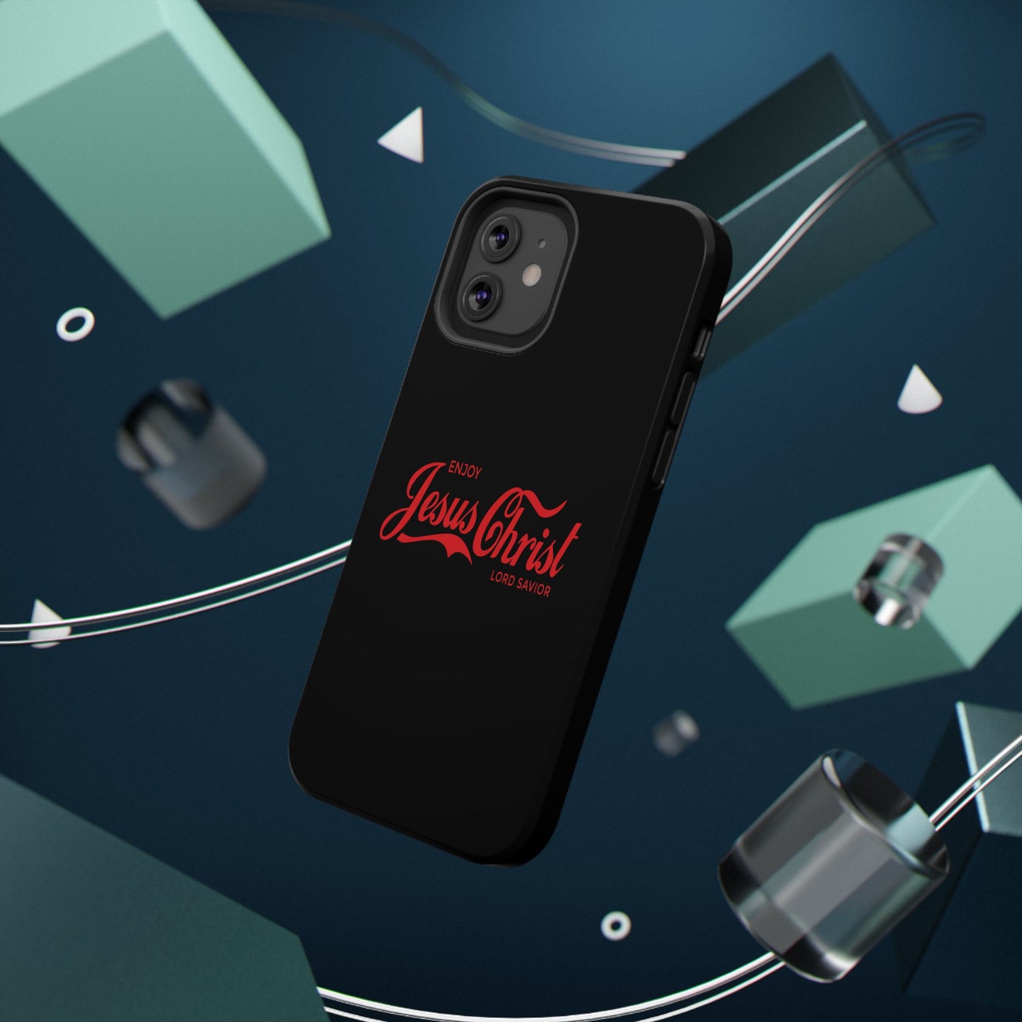 Impact-Resistant Phone Case: Enjoy Jesus Christ Lord Savior, Christian Gift, Durable Protection, Faith-Based Accessory, Holiday Gift