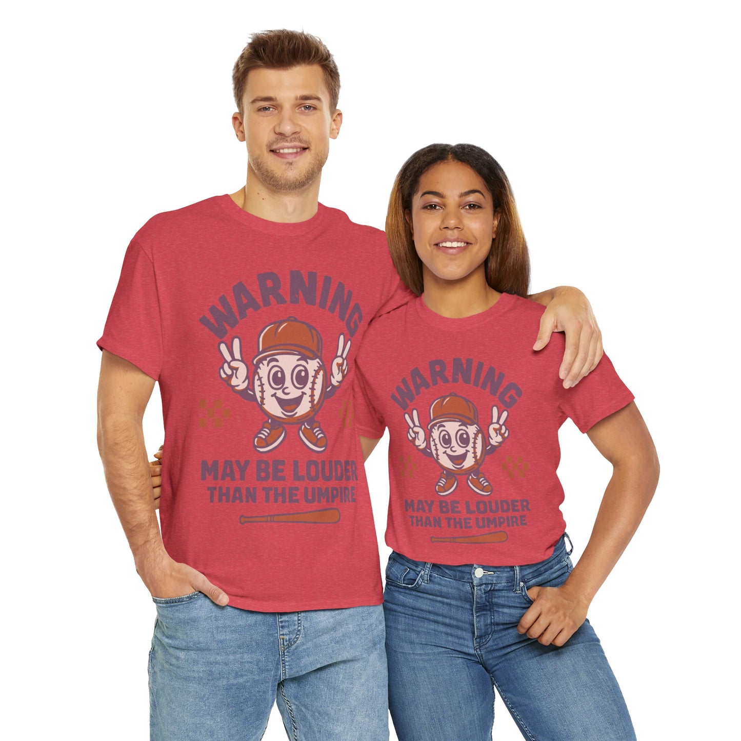 Warning T-Shirt, Fun Umpire Tee, Unique Sports Gift, Casual Wear, Perfect for Baseball Fans