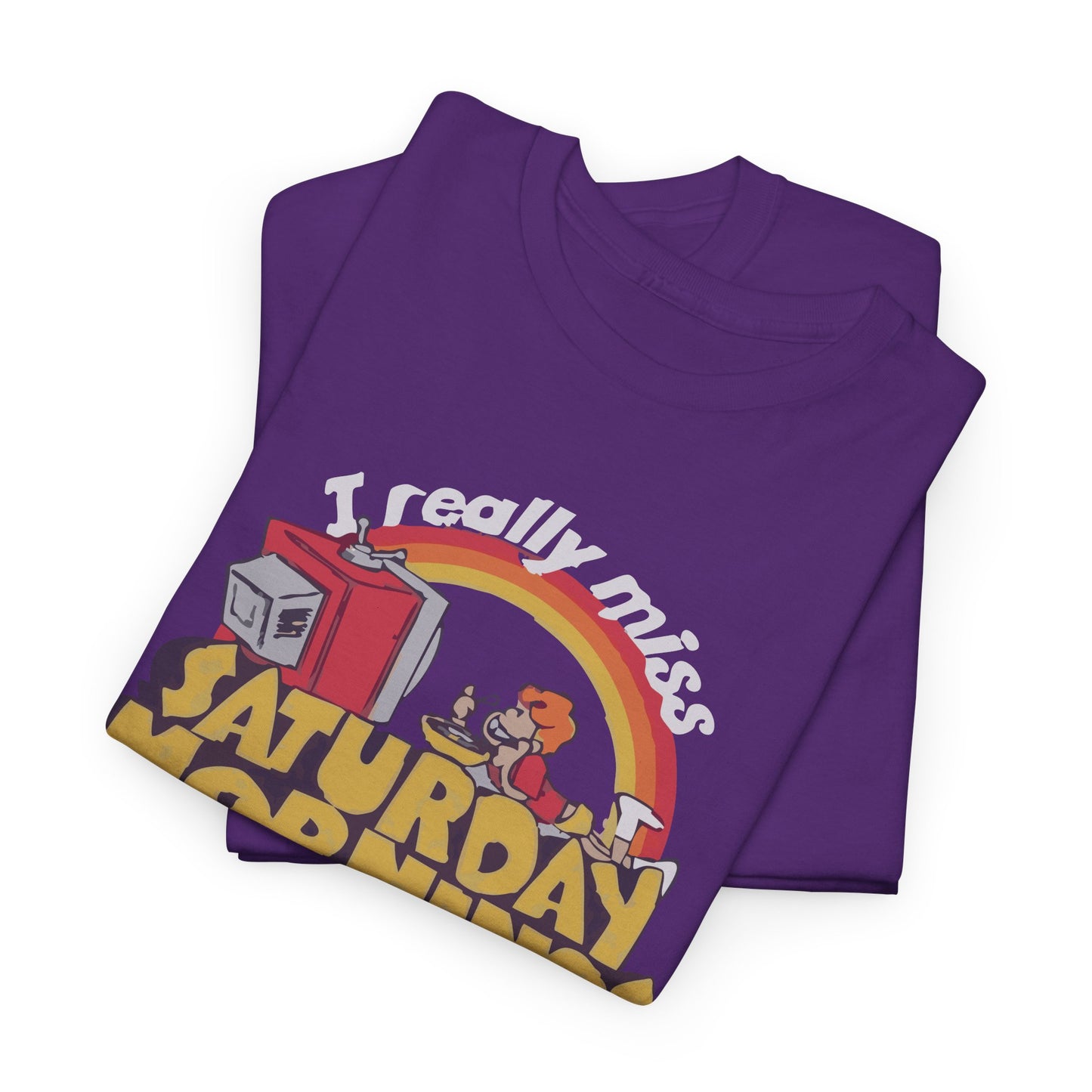 Retro Saturday Mornings Tee, Vintage Cartoon Shirt, Unisex Cotton Tee, Cozy Weekend Vibe, Perfect Gift for Nostalgia Lovers