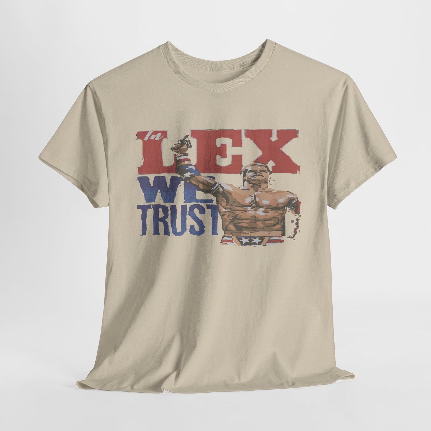 Unisex Cotton Tee with 'In Lex We Trust' Design, Casual Wear, Gift for Him/Her, Birthday, Independence Day, Patriotic Apparel