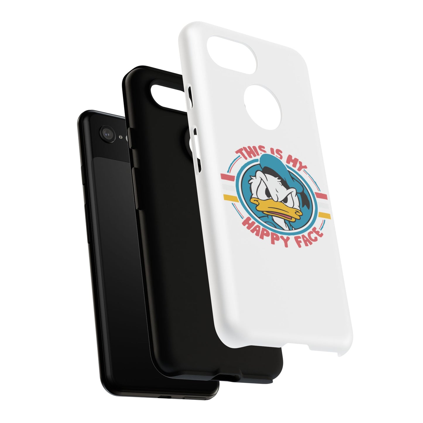 Tough Cases: This is My Happy Face Phone Case, Funny Phone Case, Donald Duck Case, Cute Phone Accessory, Gift for Disney Fans