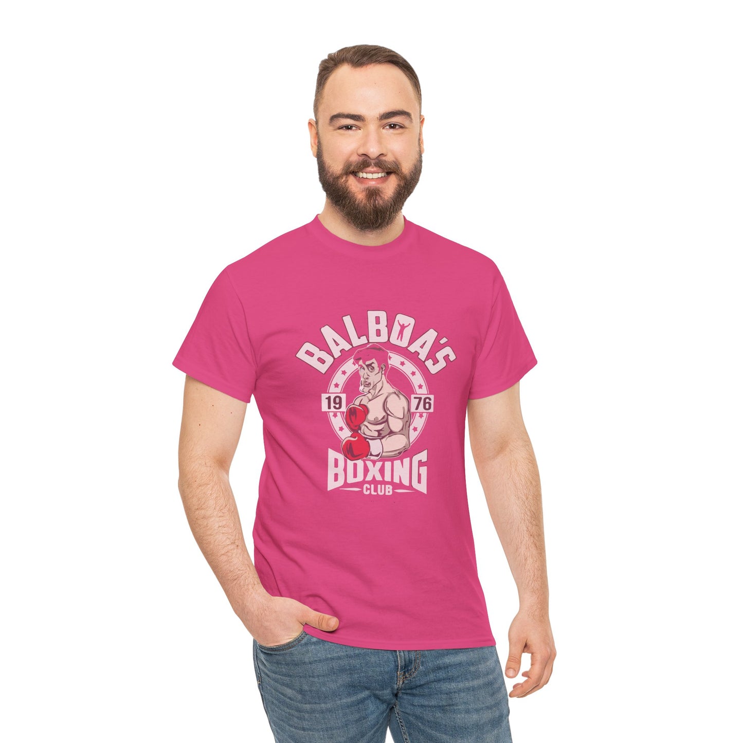 Balboa's Boxing Club Unisex Heavy Cotton Tee - Vintage Sports Shirt, Gym Apparel, Boxing Fan Gear, Fitness Gift, Casual Wear