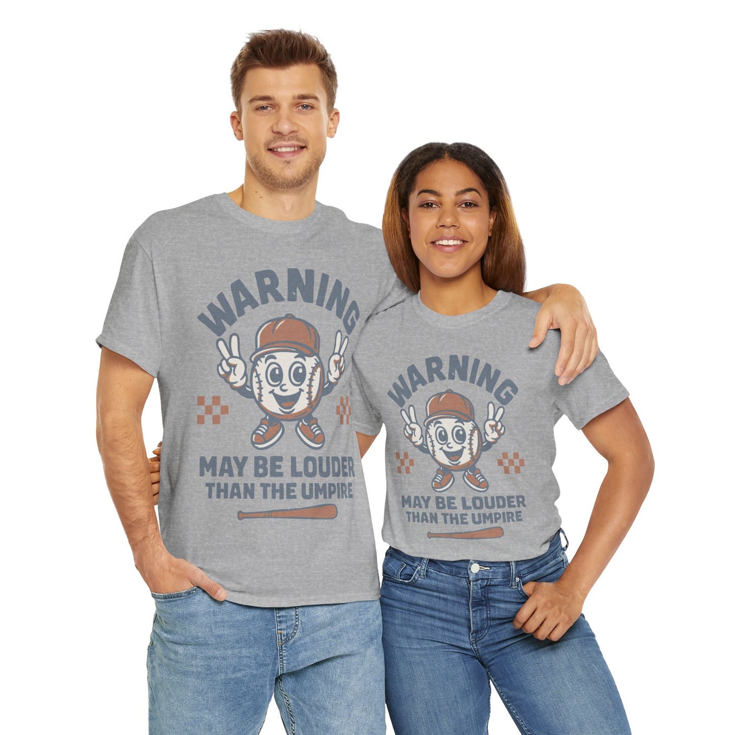 Warning T-Shirt, Fun Umpire Tee, Unique Sports Gift, Casual Wear, Perfect for Baseball Fans