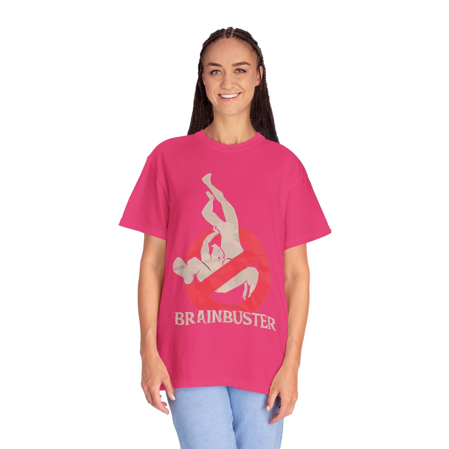 Unisex Fun Graphic T-Shirt, Graphic Tee, Casual Wear, Gift for Wrestling Fans, Brainbuster Design, Humor Apparel, Everyday Style