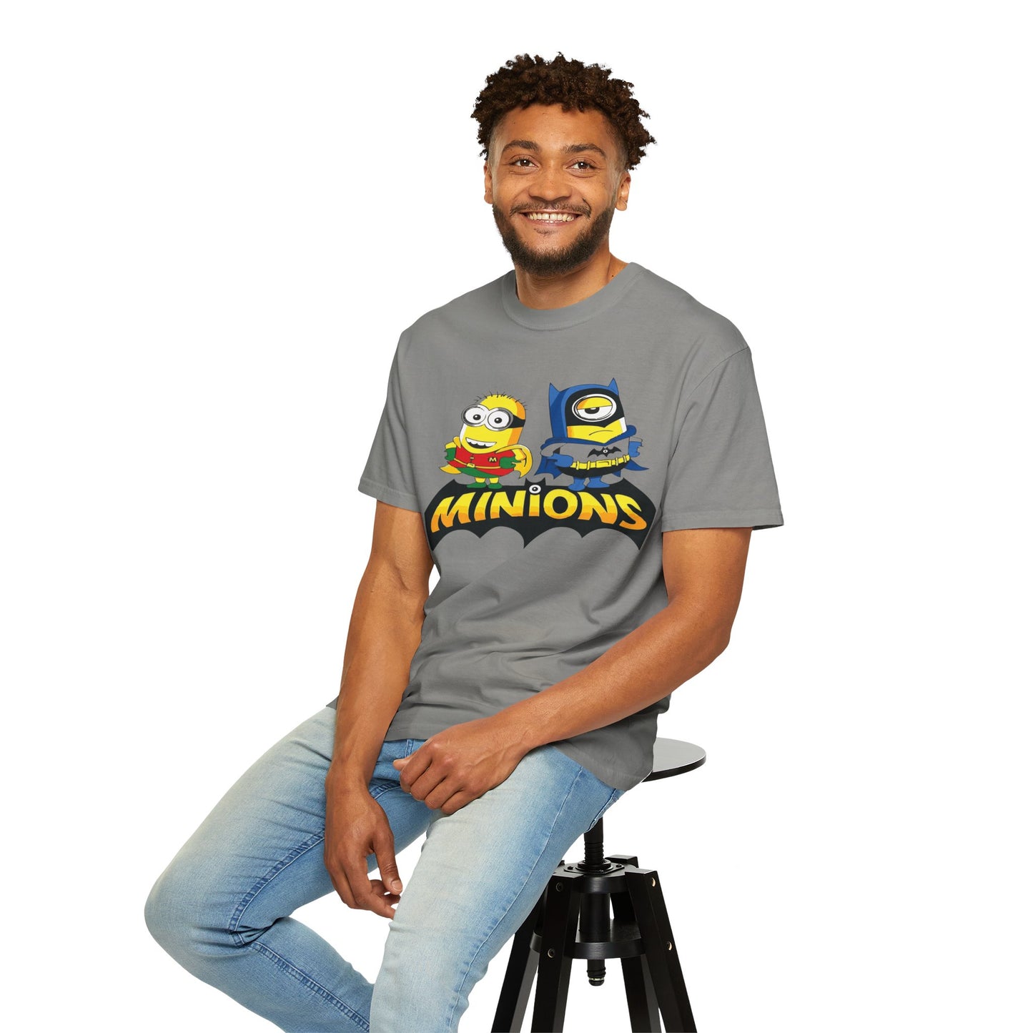 Minions Superhero Unisex T-shirt, Fun Gift for Kids, Cartoon Apparel, Birthday Party Outfit, Family Movie Night Wear