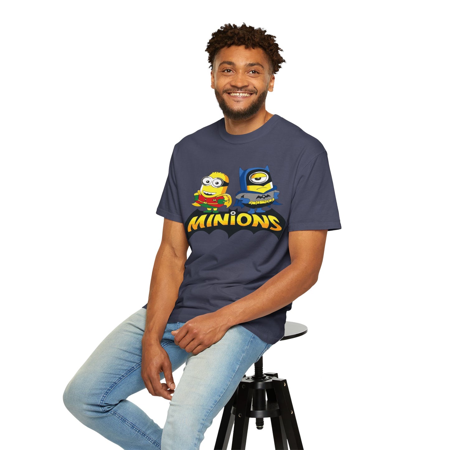Minions Superhero Unisex T-shirt, Fun Gift for Kids, Cartoon Apparel, Birthday Party Outfit, Family Movie Night Wear