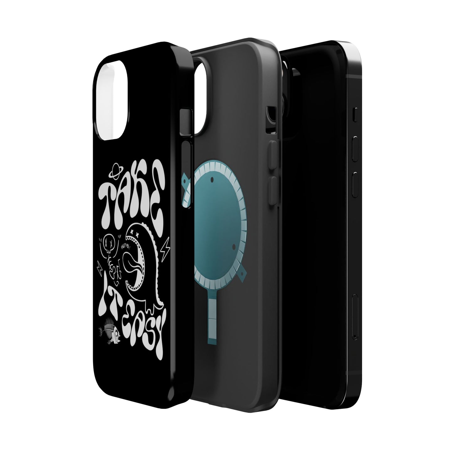 Magnetic Phone Case - Take It Easy Design, Cute Phone Cover, Gift for Him or Her, Trendy Accessories, Unique Tech Gifts