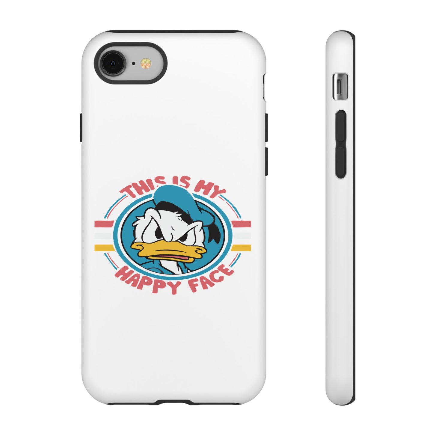 Tough Cases: This is My Happy Face Phone Case, Funny Phone Case, Donald Duck Case, Cute Phone Accessory, Gift for Disney Fans