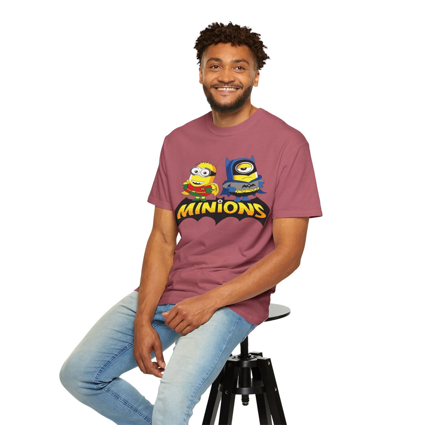 Minions Superhero Unisex T-shirt, Fun Gift for Kids, Cartoon Apparel, Birthday Party Outfit, Family Movie Night Wear