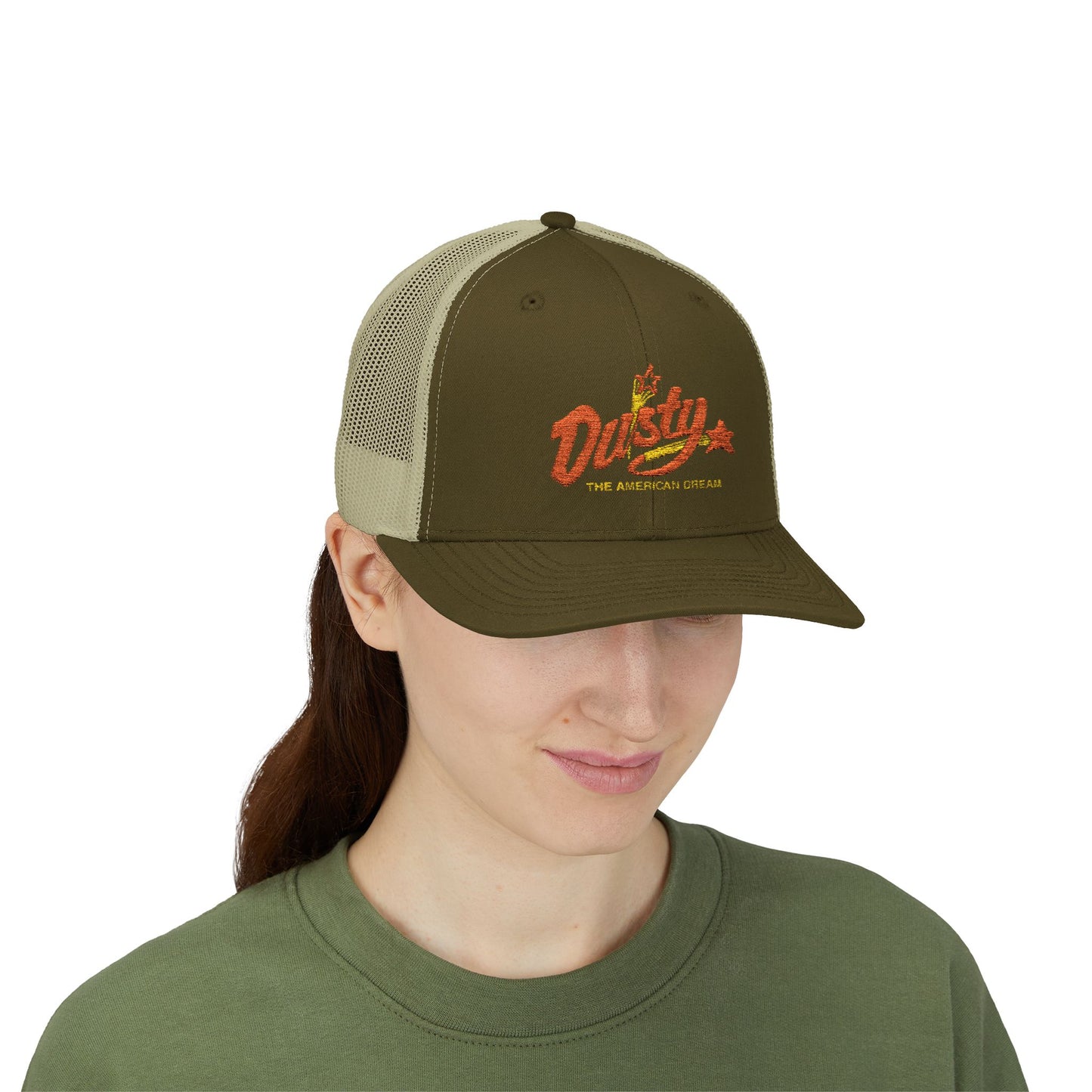 Dusty Snapback Trucker Cap, Trendy Hat, Gift for Him/Her, Casual Wear, Festival Accessory, Outdoor Style