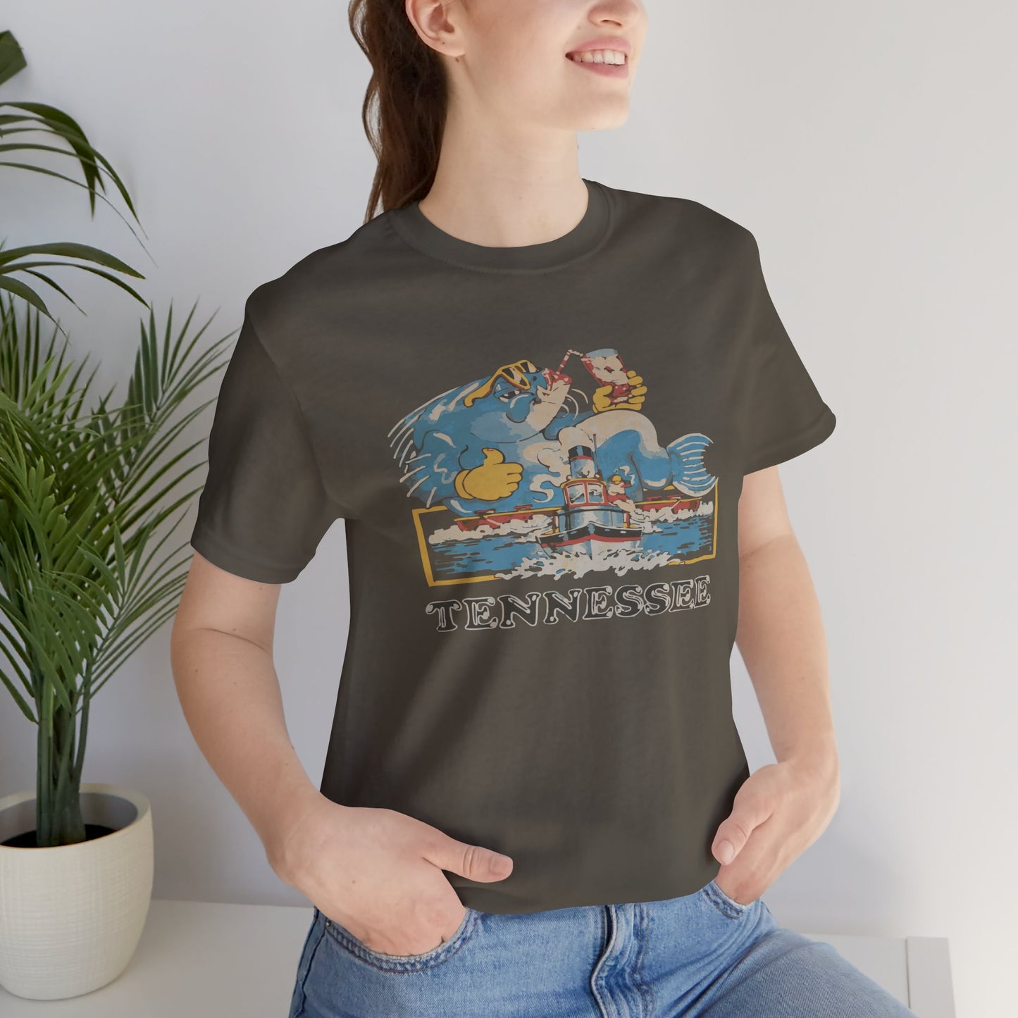 Tennessee Vintage Graphic Tee, Unisex Jersey Short Sleeve T-Shirt, Souvenir Shirt, Vacation Wear, Gift for Travelers, Retro Tee