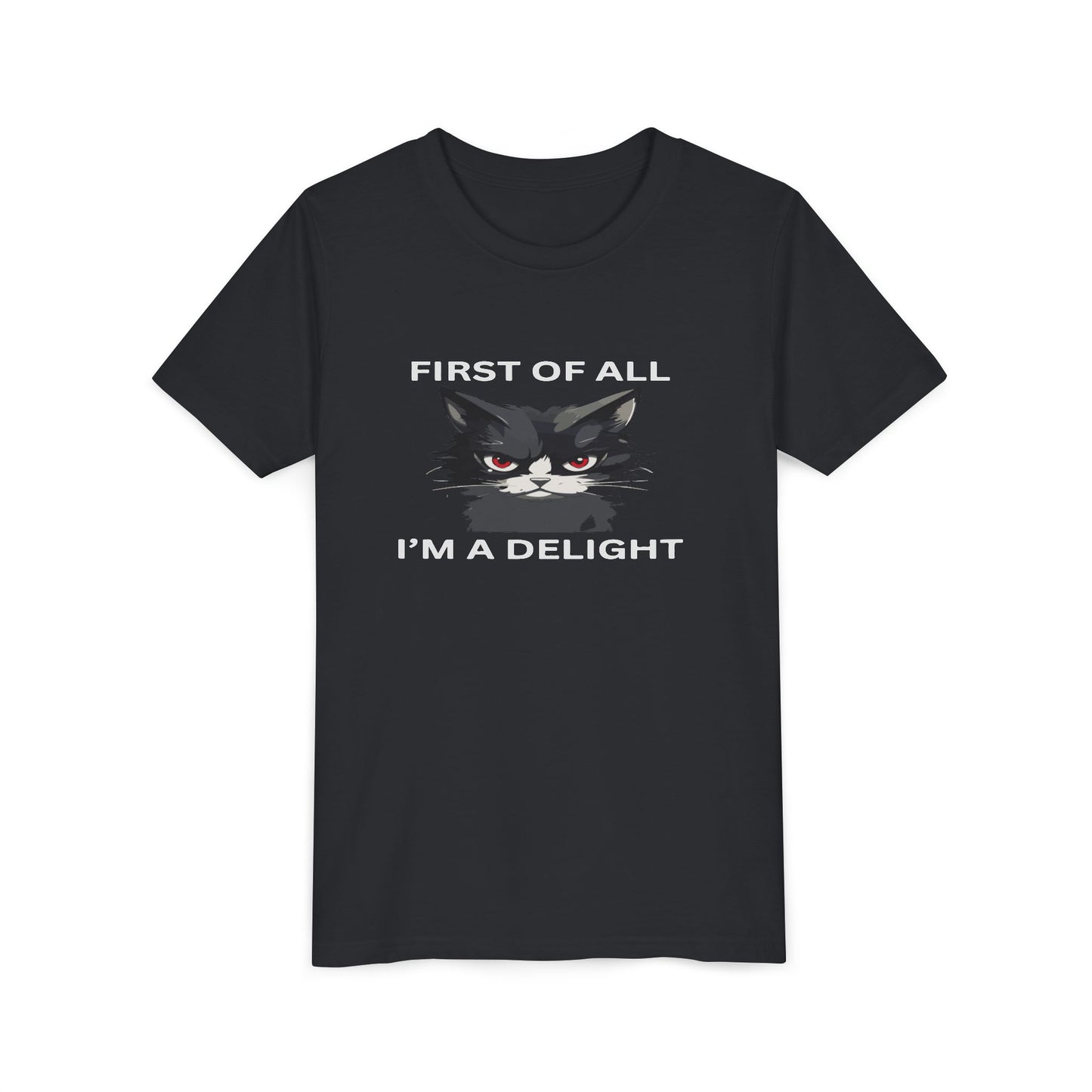 Youth Cat Humor Tee - Perfect for Cat Lovers, Birthday Gifts for Kids, Everyday Wear, Funny Quotes Shirt, Gift for Pet Lovers