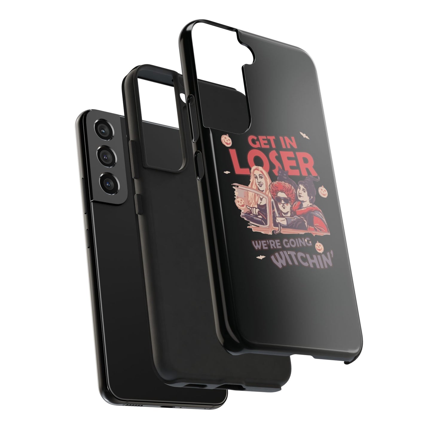Witchy Tough Phone Case - Get in Loser Design, Halloween Gift, Spooky Style, Kawaii Aesthetic, Cell Phone Cover