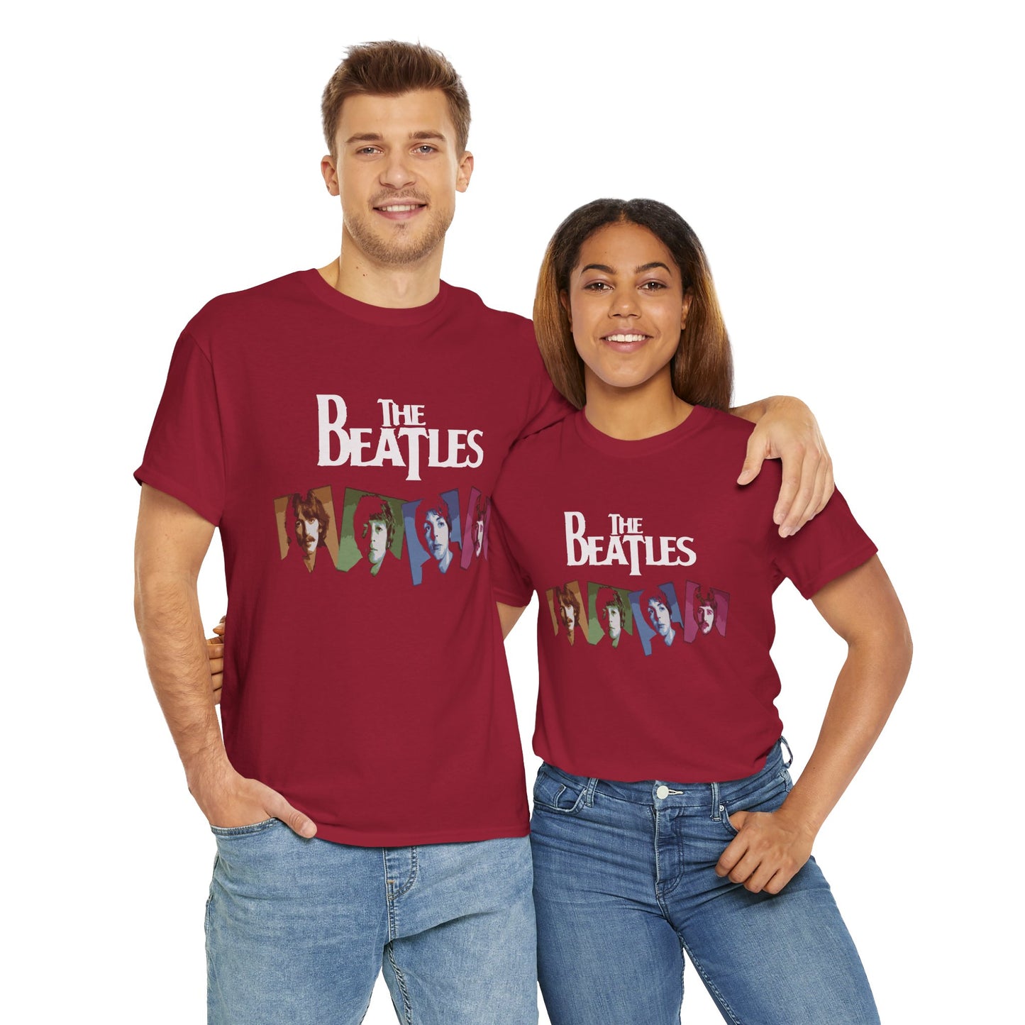 Retro Beatles Graphic Tee - Vintage Unisex Heavy Cotton T-Shirt, Music Lover Gift, 60s Inspired Fashion, Concert T-Shirt, Gift for Him/Her