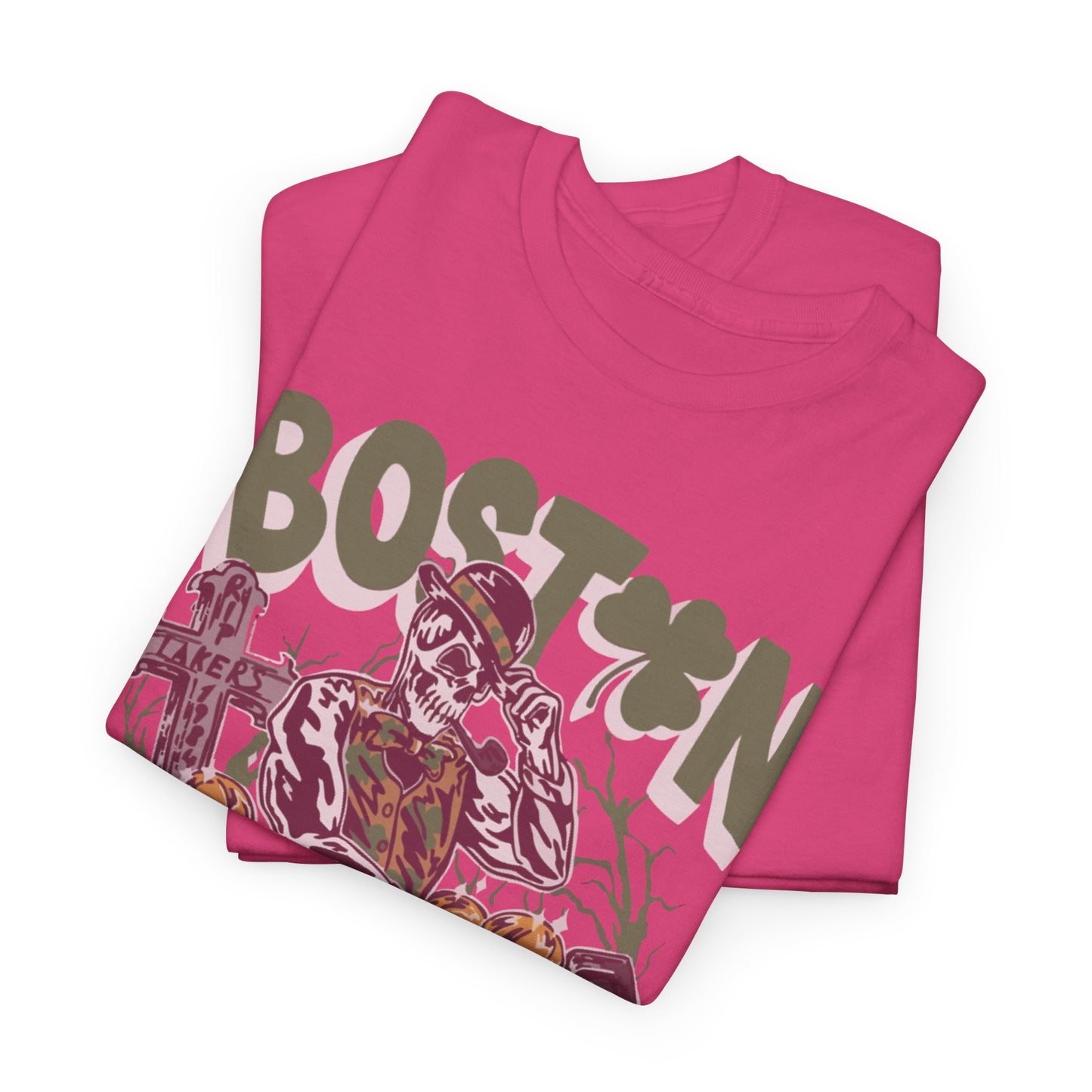 Boston Graphic Tee, Unisex Heavy Cotton T-Shirt, Vintage Boston Shirt, Irish Pride Apparel, St. Patrick's Day Gift, Casual Wear